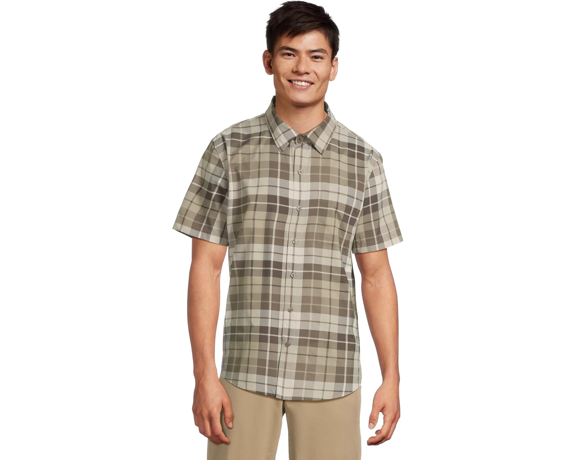 (取寄) マーモット メンズ ノベルティ ショート スリーブ シャツ Marmot men AirExchange SolarShield Novelty Short Sleeve Shirt Hickory Nut Wayland Plaid｜スウィートラグ
