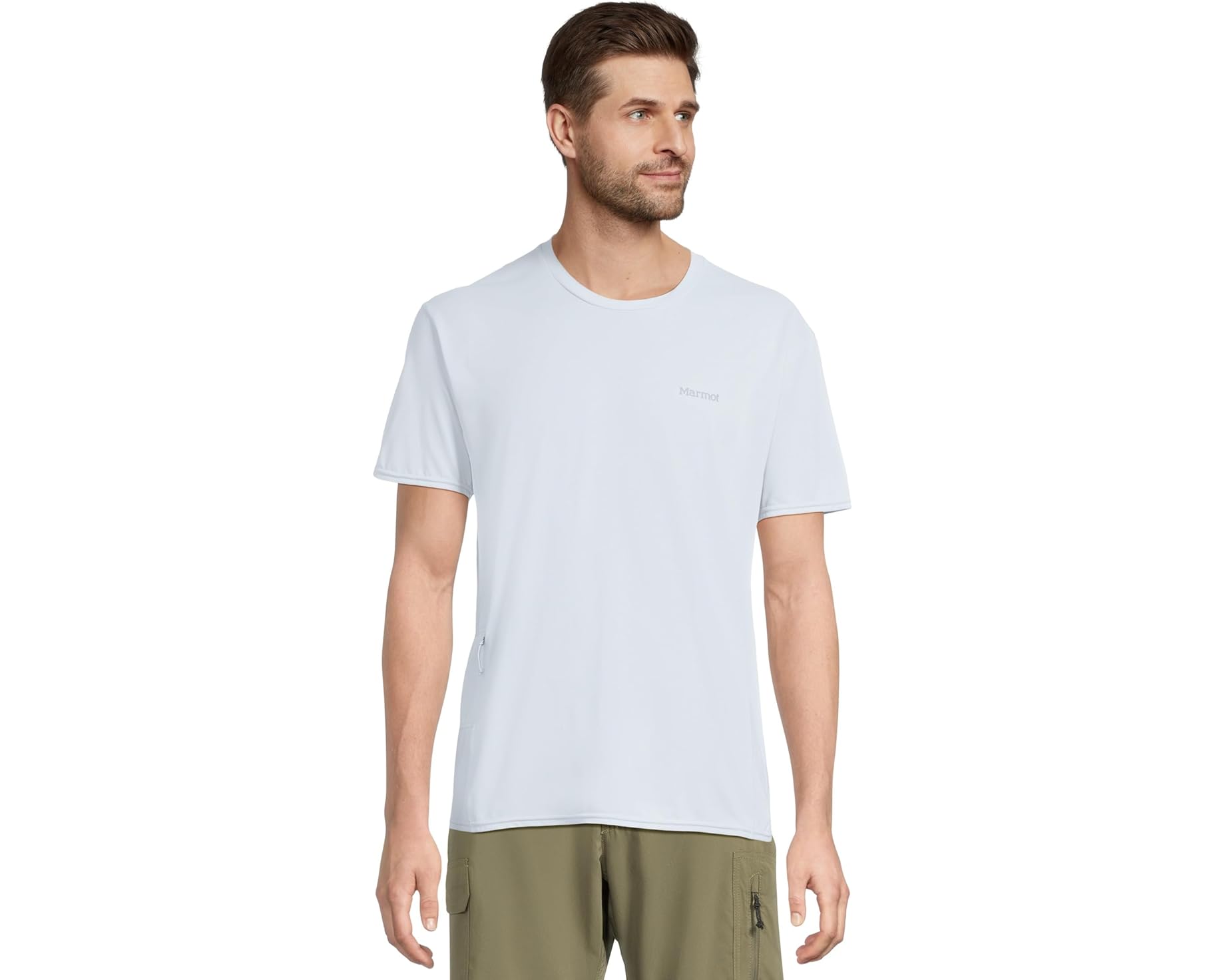 (取寄) マーモット メンズ クルー ショート スリーブ Marmot men AirExchange SolarShield Crew Short Sleeve Vapor｜スウィートラグ