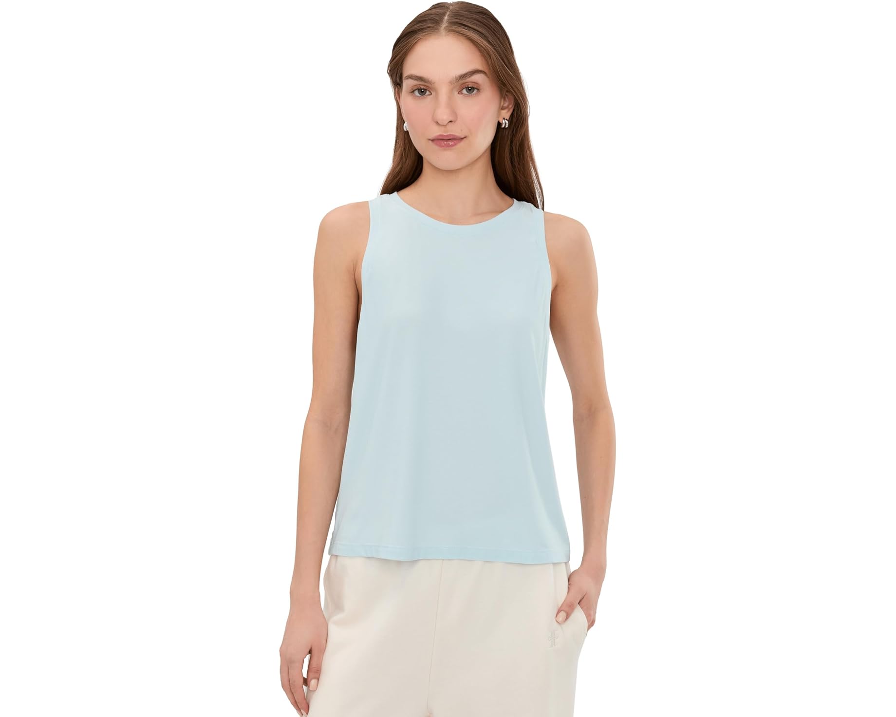 (取寄) ビヨンドヨガ レディース フェザーウェイト リバランス タンク Beyond Yoga women Featherweight Rebalance Tank Morning Sky Blue Heather｜スウィートラグ