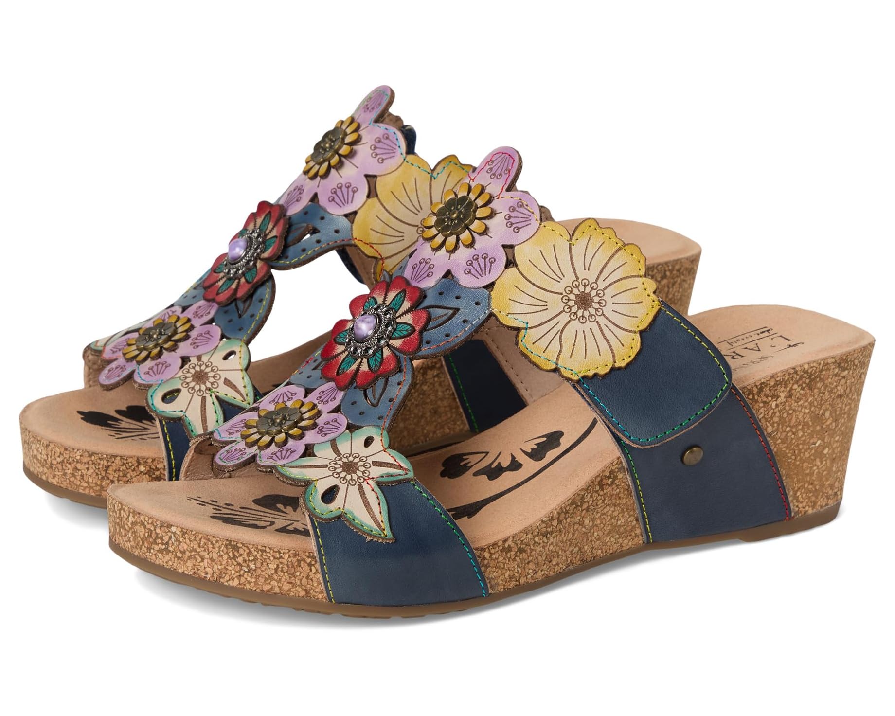 (取寄) レディース L'Artiste by Spring Step women Prettypetals Navy Multi|スウィートラグ