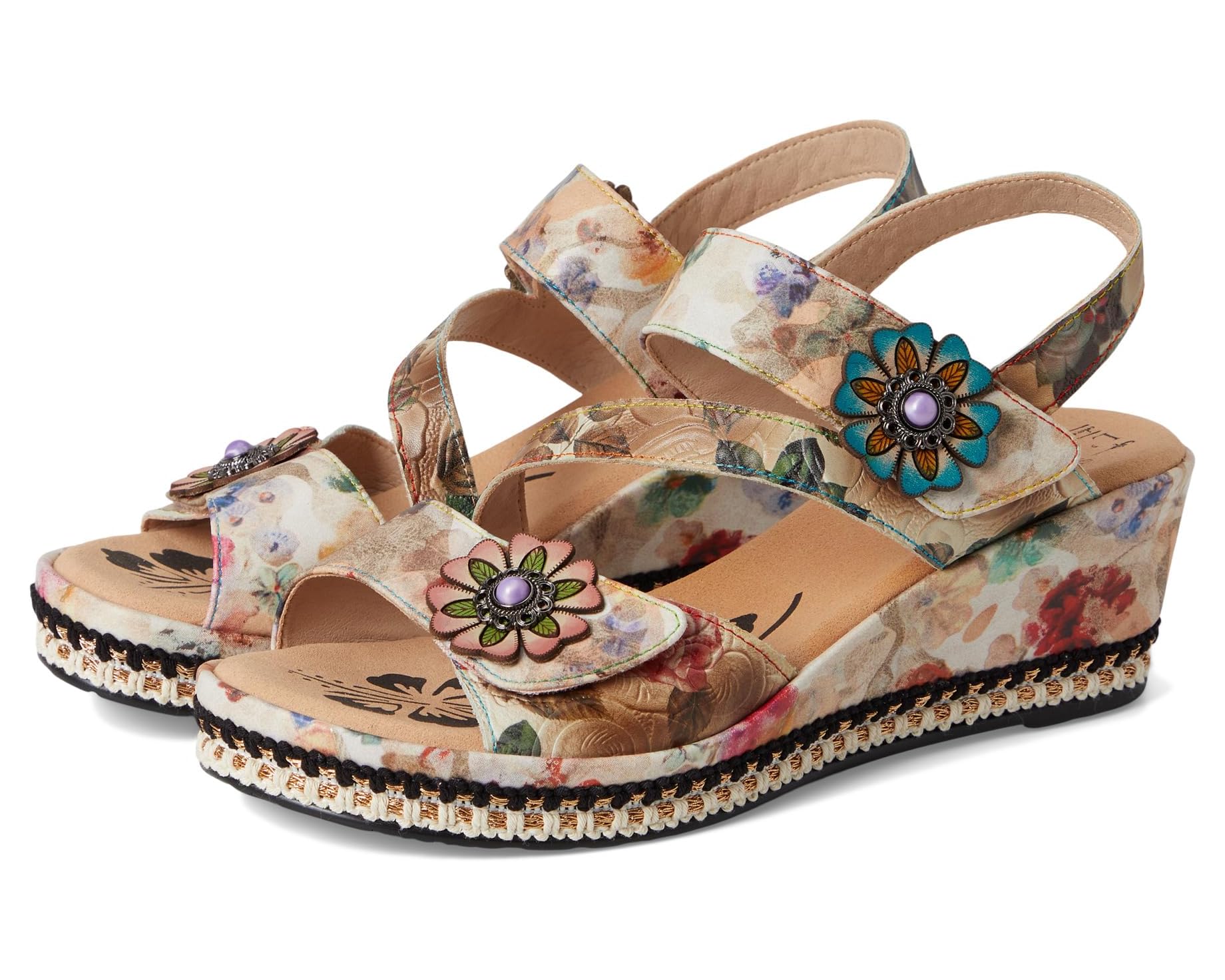 (取寄) レディース ブリスフル L'Artiste by Spring Step women Blissful Beige Multi|スウィートラグ