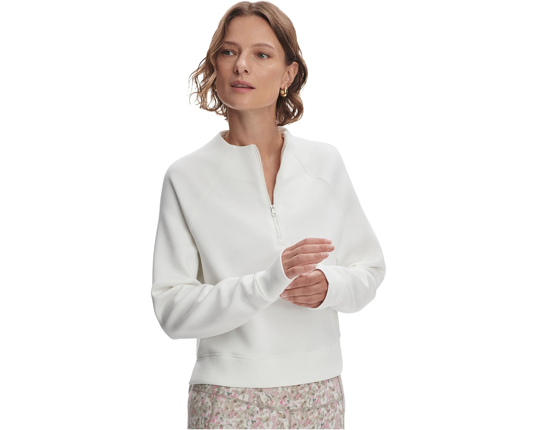 (取寄) バーリー レディース エバ ハーフ ジップ ミッドレイヤー Varley women Ebba Half Zip Midlayer Snow White|スウィートラグ