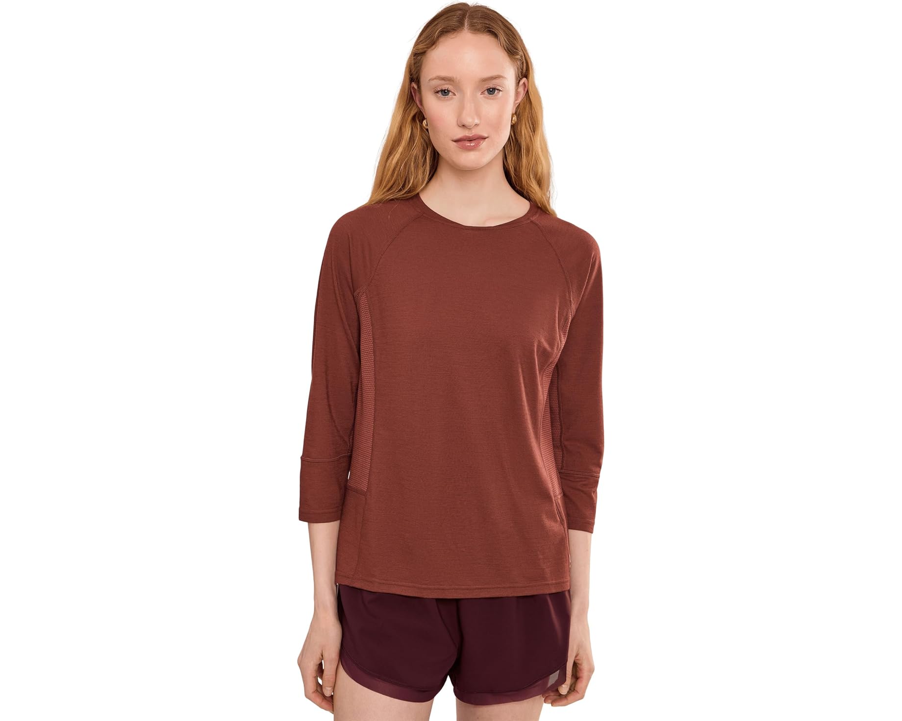 (取寄) スマートウール レディース マウンテン バイク 3/4 スリーブ ジャージ Smartwool women Mountain Bike 3/4 Sleeve Jersey Burnt Sienna Heather｜スウィートラグ 21,148円