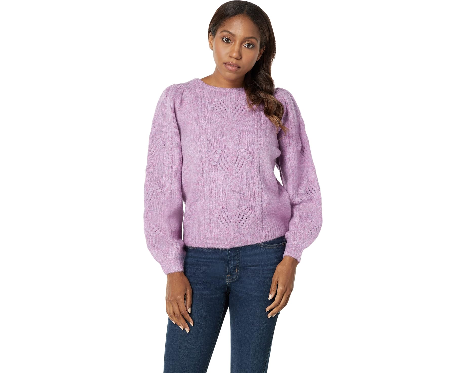 (取寄) ハットレイ レディース ブルーミング ケーブル セーター Hatley women Blooming Cable Sweater Faded Port｜スウィートラグ
