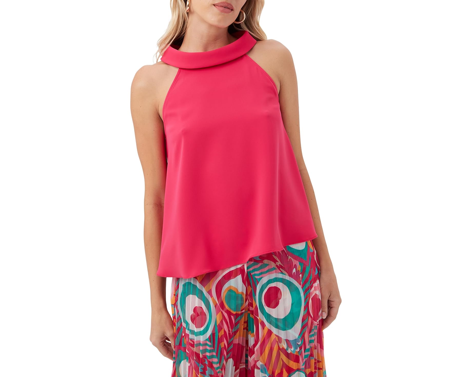 (取寄) トリーナターク レディース エズ トップ Trina Turk women Eze Top Cannes Coral|スウィートラグ