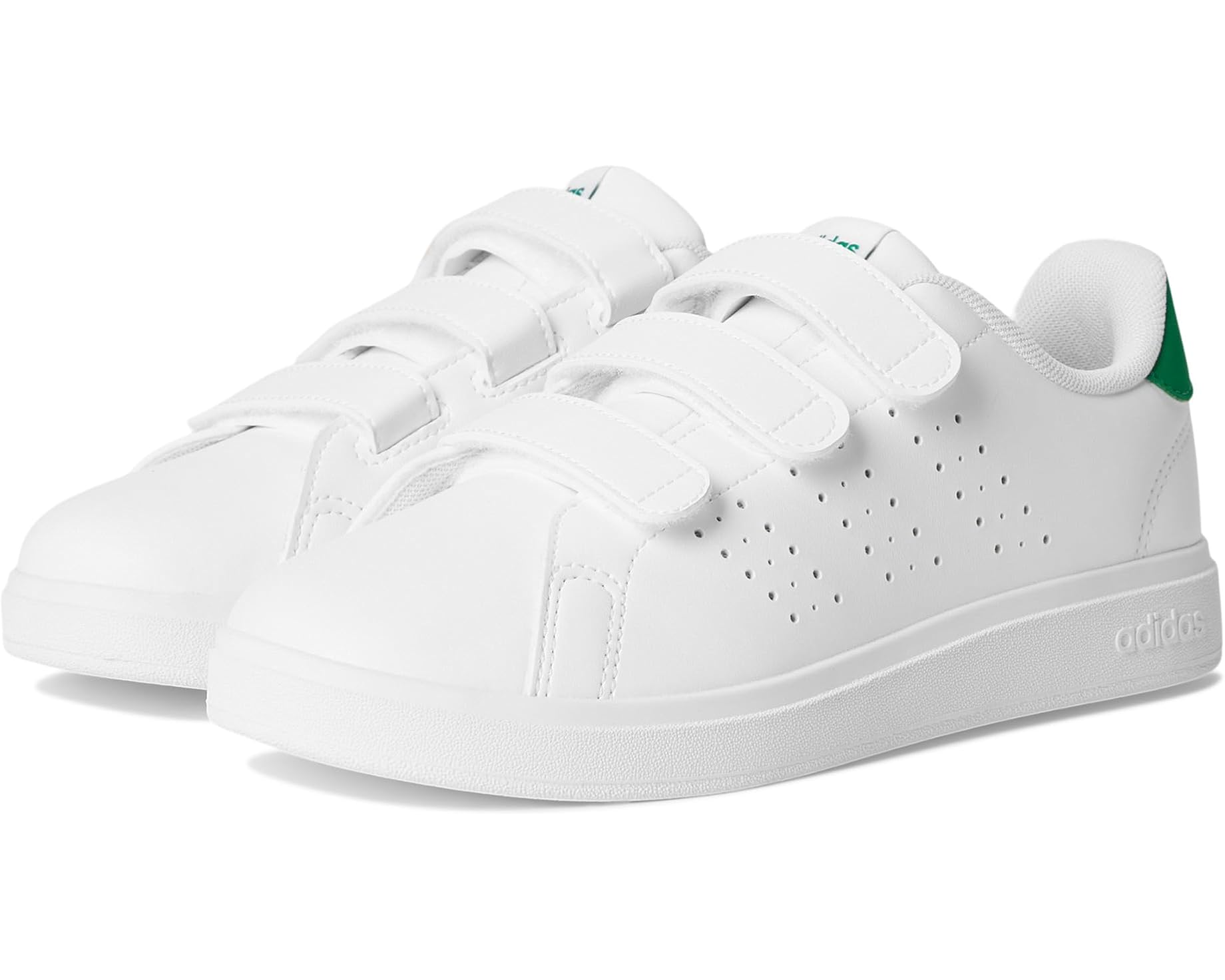 (取寄) アディダス キッズ アドバンテージ 2.0 シューズ (ビッグ キッド) adidas kids Advantage 2.0 Shoes (Big Kid) White/White/Green｜スウィートラグ 14,955円