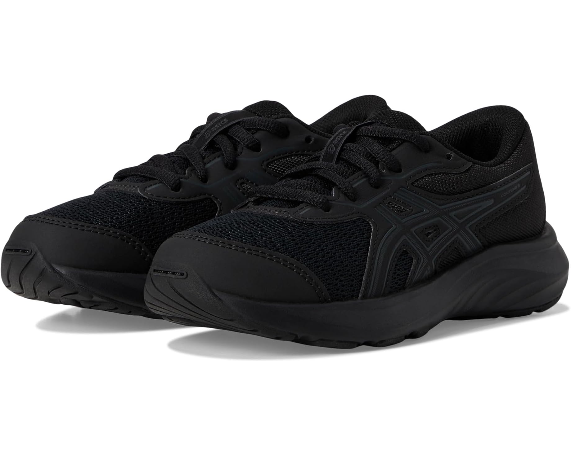 (取寄) アシックス キッズ コンテンド 9 GS (リトル キッド/ビッグ キッド) ASICS kids Contend 9 GS (Little Kid/Big Kid) Black/Graphite Grey｜スウィートラグ