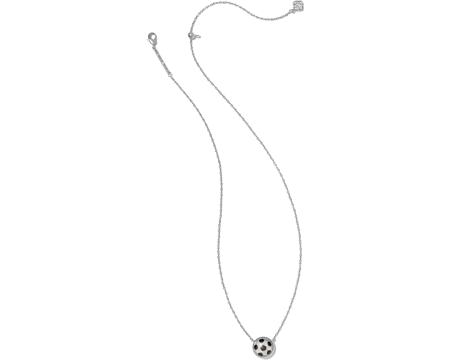 (取寄) ケンドラスコット サッカー ショート ペンダント ネックレス Kendra Scott Soccer Short Pendant Necklace Silver Ivory Mother-of-Pearl｜スウィートラグ