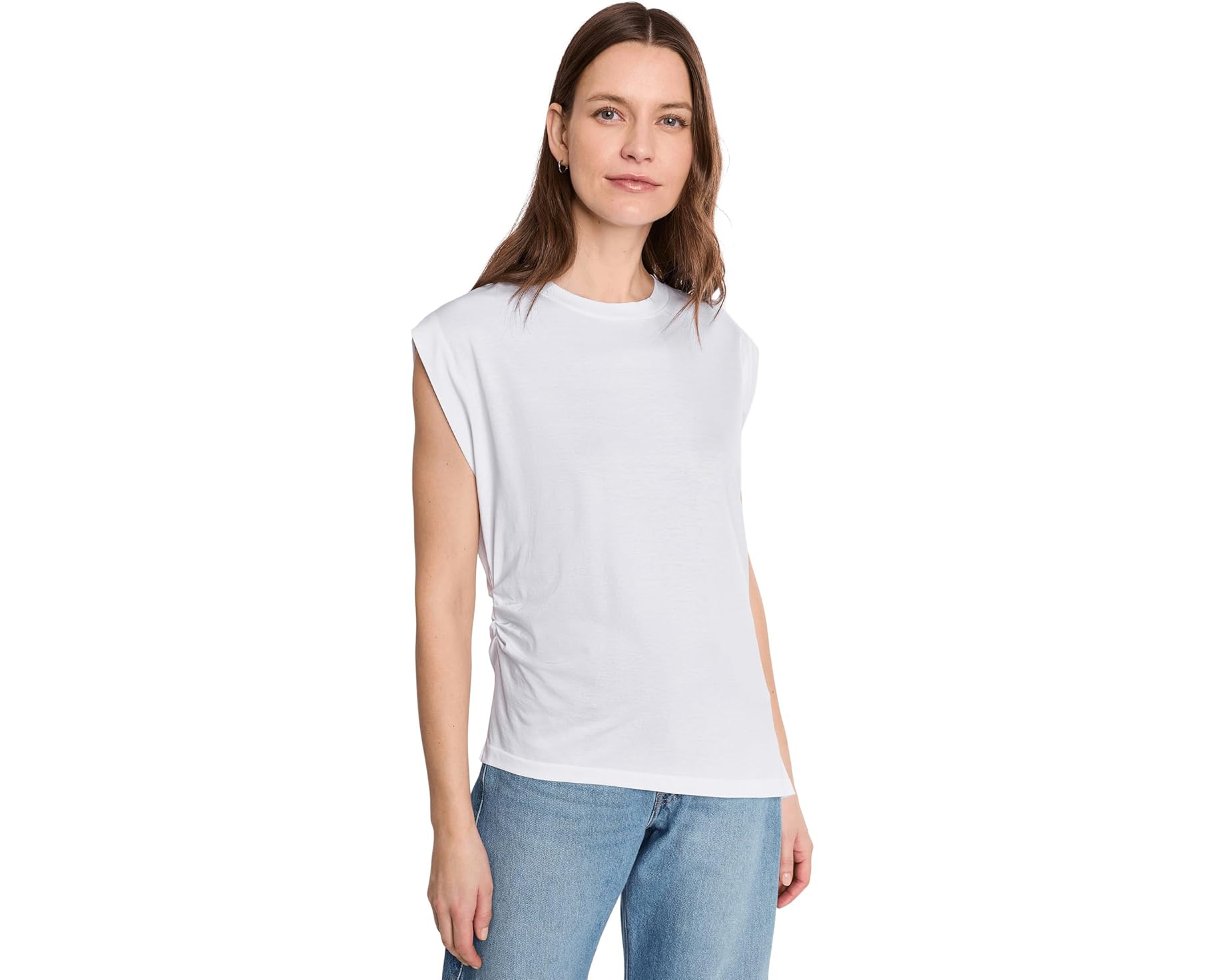 (取寄) サンクチュアリ レディース プリーツ マッスル ティー Sanctuary women Pleated Muscle Tee White|スウィートラグ