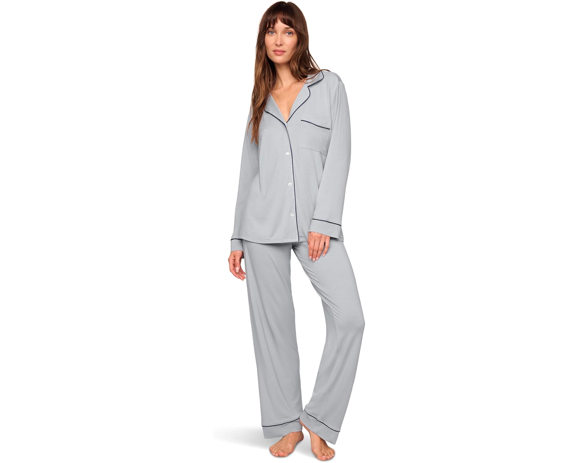 (取寄) エバージェイ レディース ジゼル - Pj セット Eberjey women Gisele - PJ Set Gray Dawn/Navy|スウィートラグ