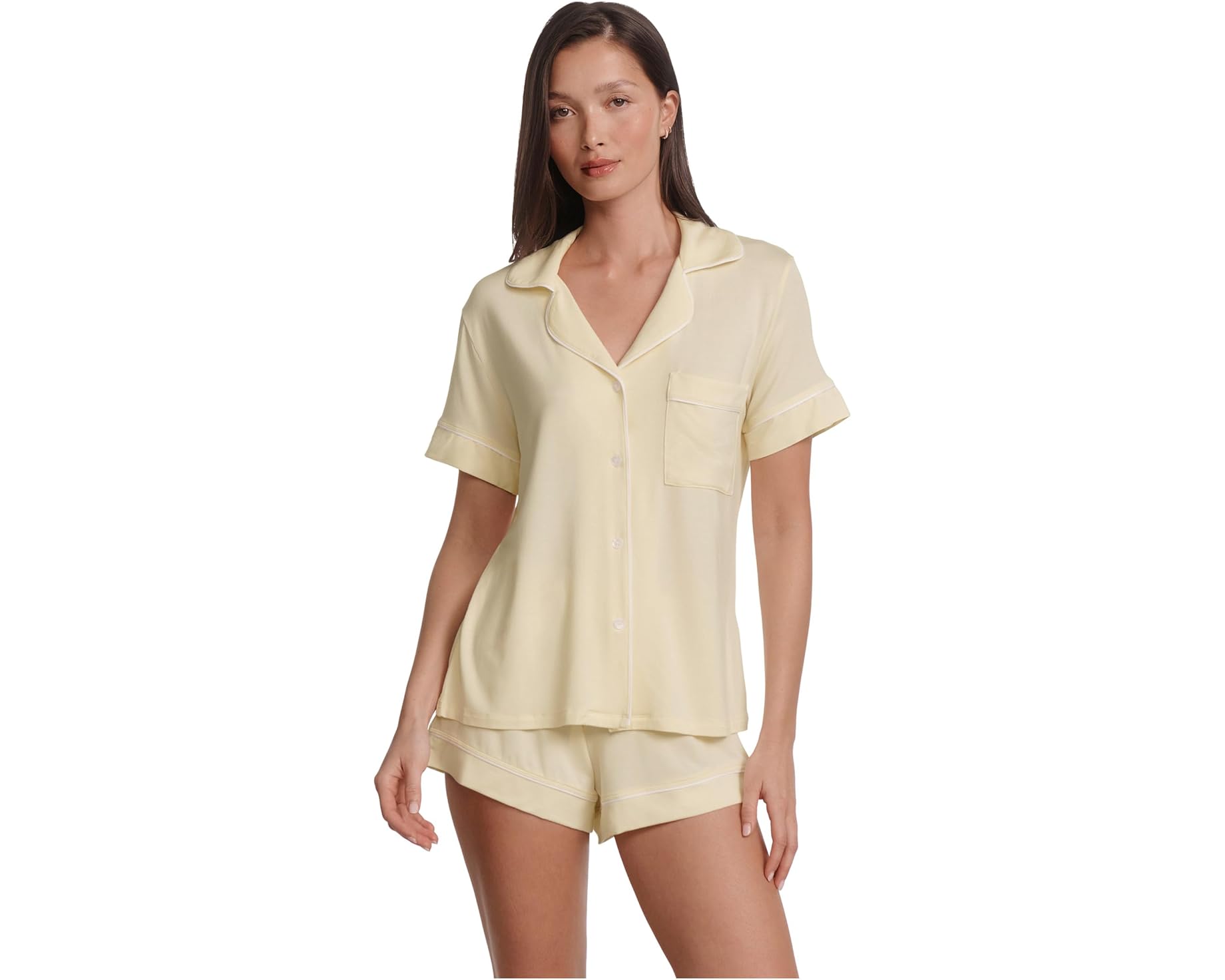 (取寄) エバージェイ レディース ジゼル リラックスド-フィット ショート Pj セット Eberjey women Gisele Relaxed Short PJ Set Buttercream|スウィートラグ