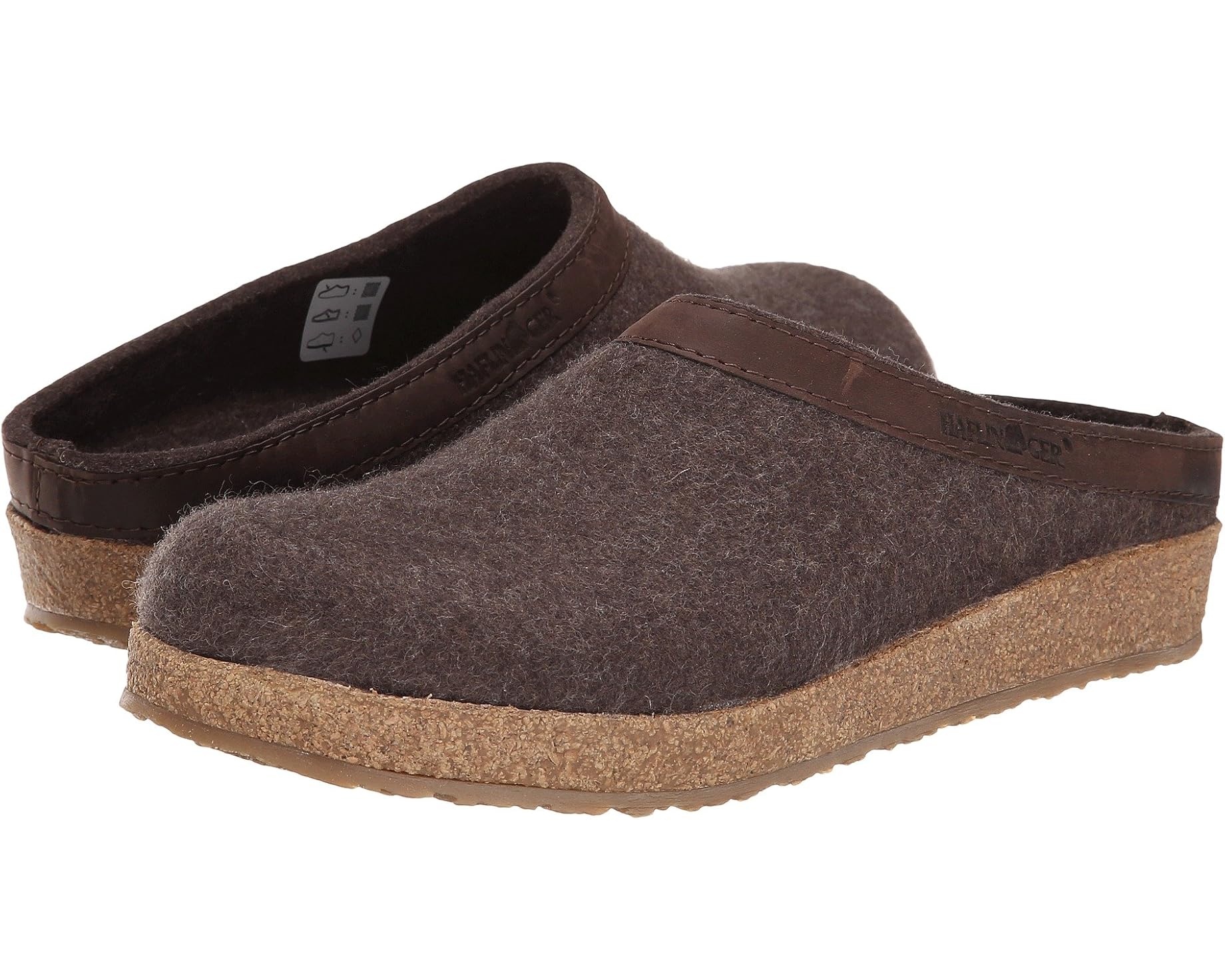 (取寄) ハフリンガー ユニセックス GZL レザー トリム グリズリー Haflinger unisex GZL Leather Trim Grizzly Brown|スウィートラグ