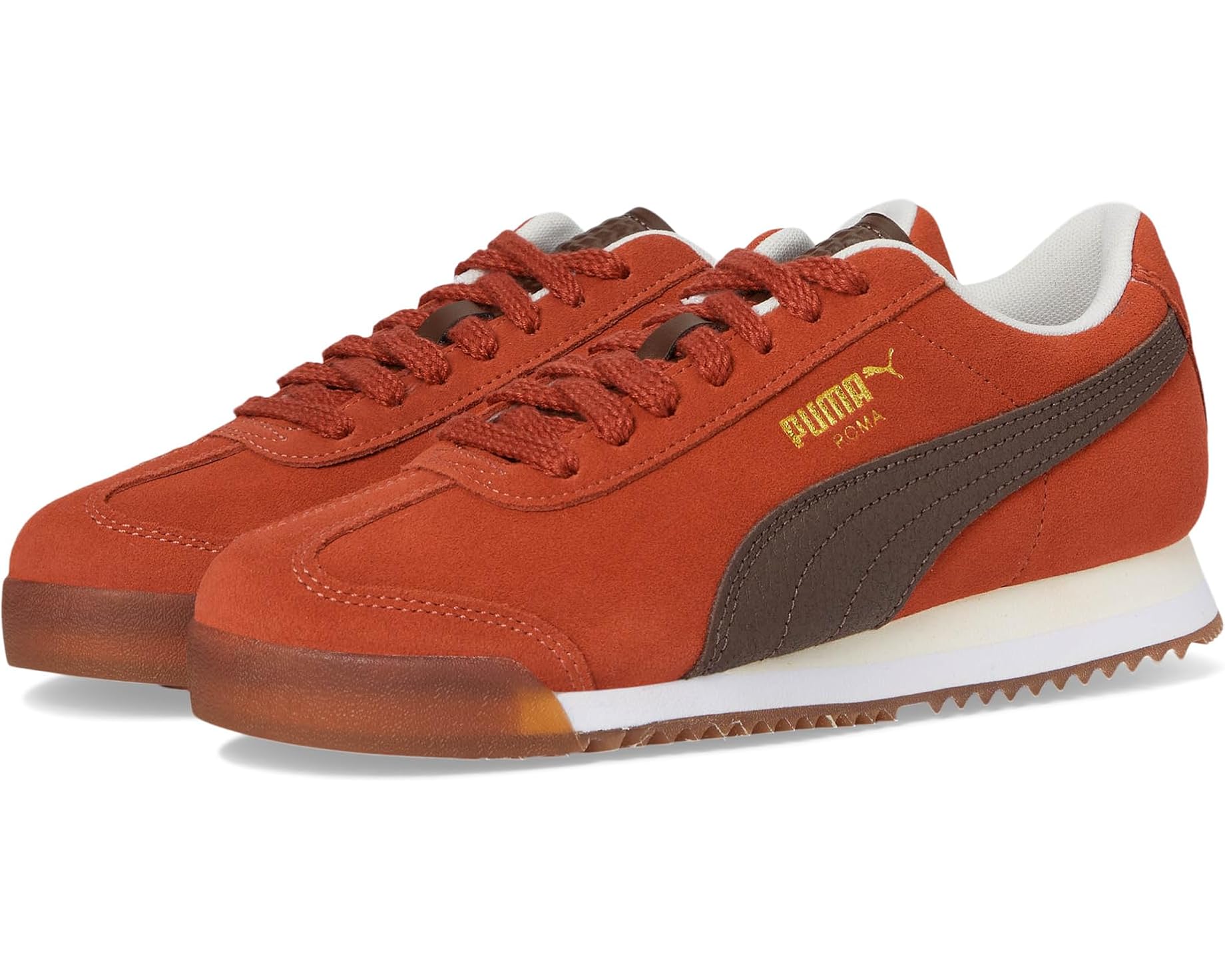 (取寄) プーマ ローマ (ビッグ キッド) PUMA Roma (Big Kid) Mars Red/Espresso Brown/Gum|スウィートラグ