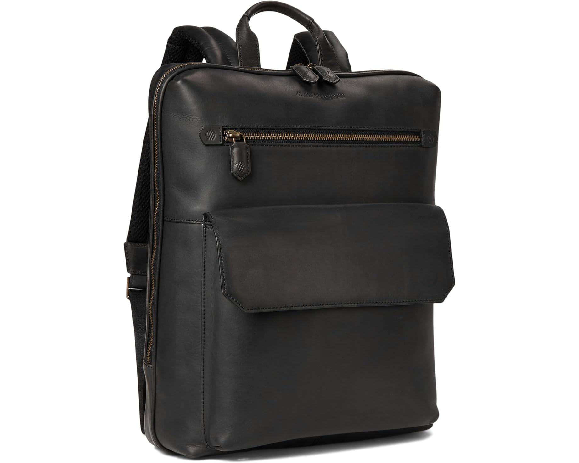 (取寄) ジョンストン&マーフィー ローズ コミューター バックパック Johnston & Murphy Rhodes Commuter Backpack Black Full Grain｜スウィートラグ