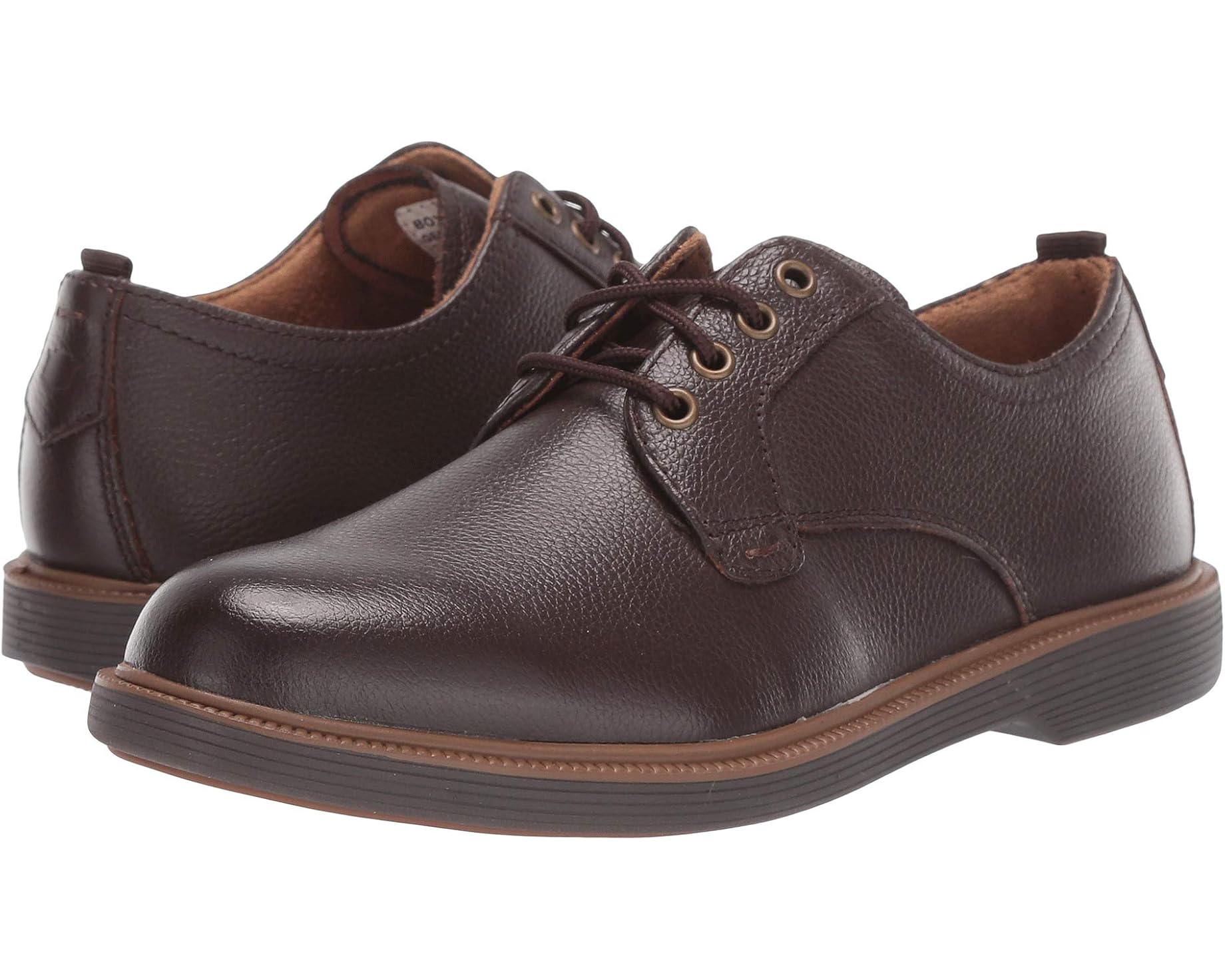 (取寄) フローシャイム キッズ スパカッシュ プレーン トゥ オックス ジュニア (トドラー/リトル キッド/ビッグ キッド) Florsheim kids Supacush Plain Toe Ox, Jr. (Toddler/Little Kid/Big Kid) Brown Milled Leather/Brown Sole｜スウィートラグ
