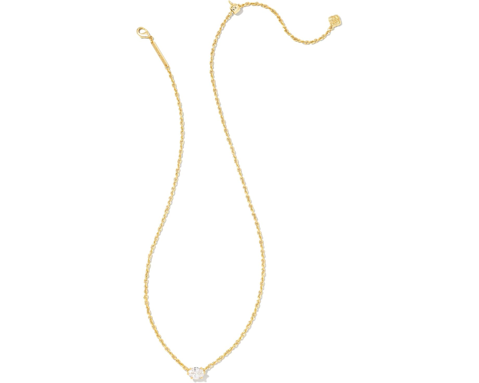 (取寄) ケンドラスコット ケイリン ペンダント ネックレス Kendra Scott Cailin Pendant Necklace Gold White CZ｜スウィートラグ 14,904円