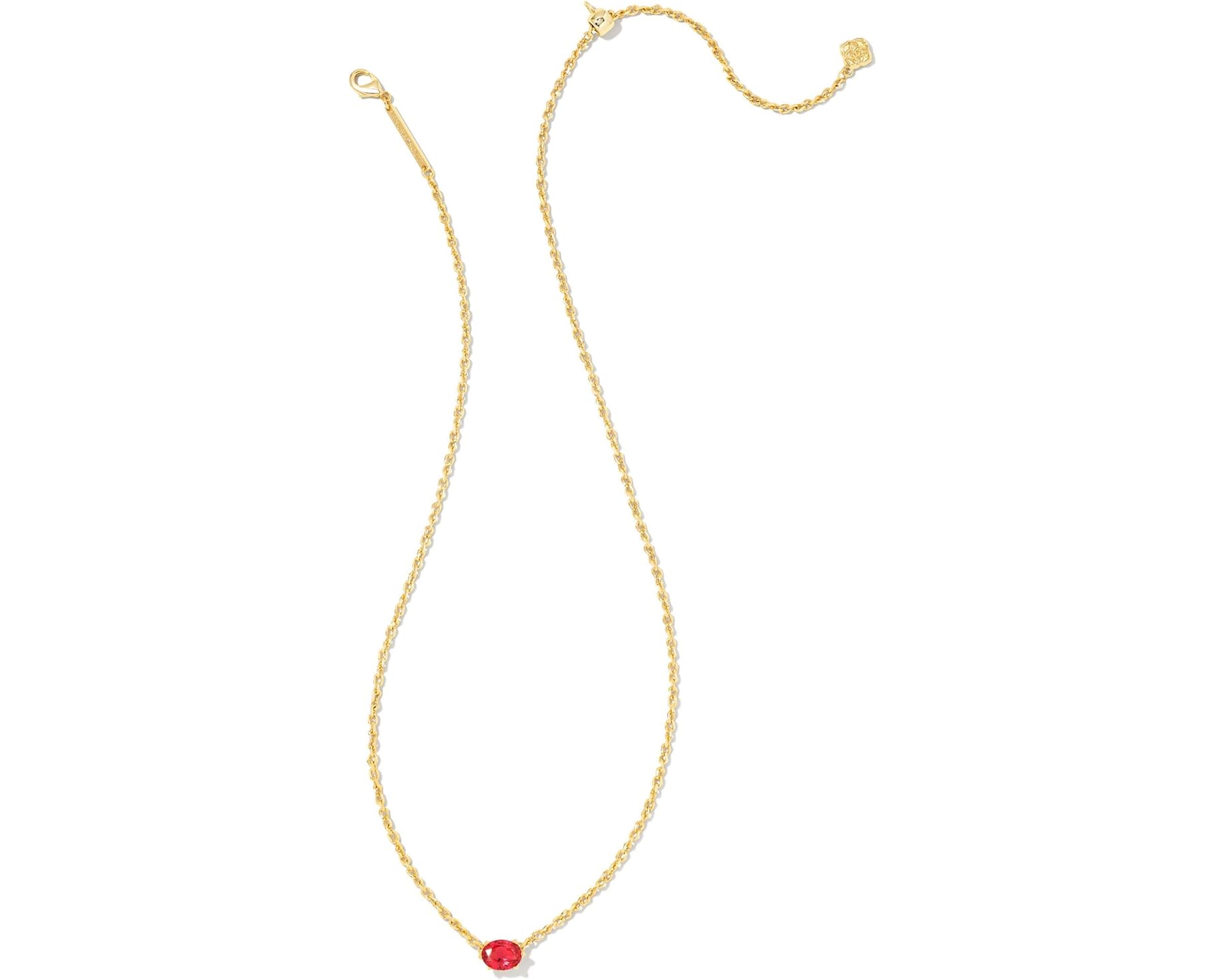 (取寄) ケンドラスコット ケイリン ペンダント ネックレス Kendra Scott Cailin Pendant Necklace Gold Red Crystal|スウィートラグ