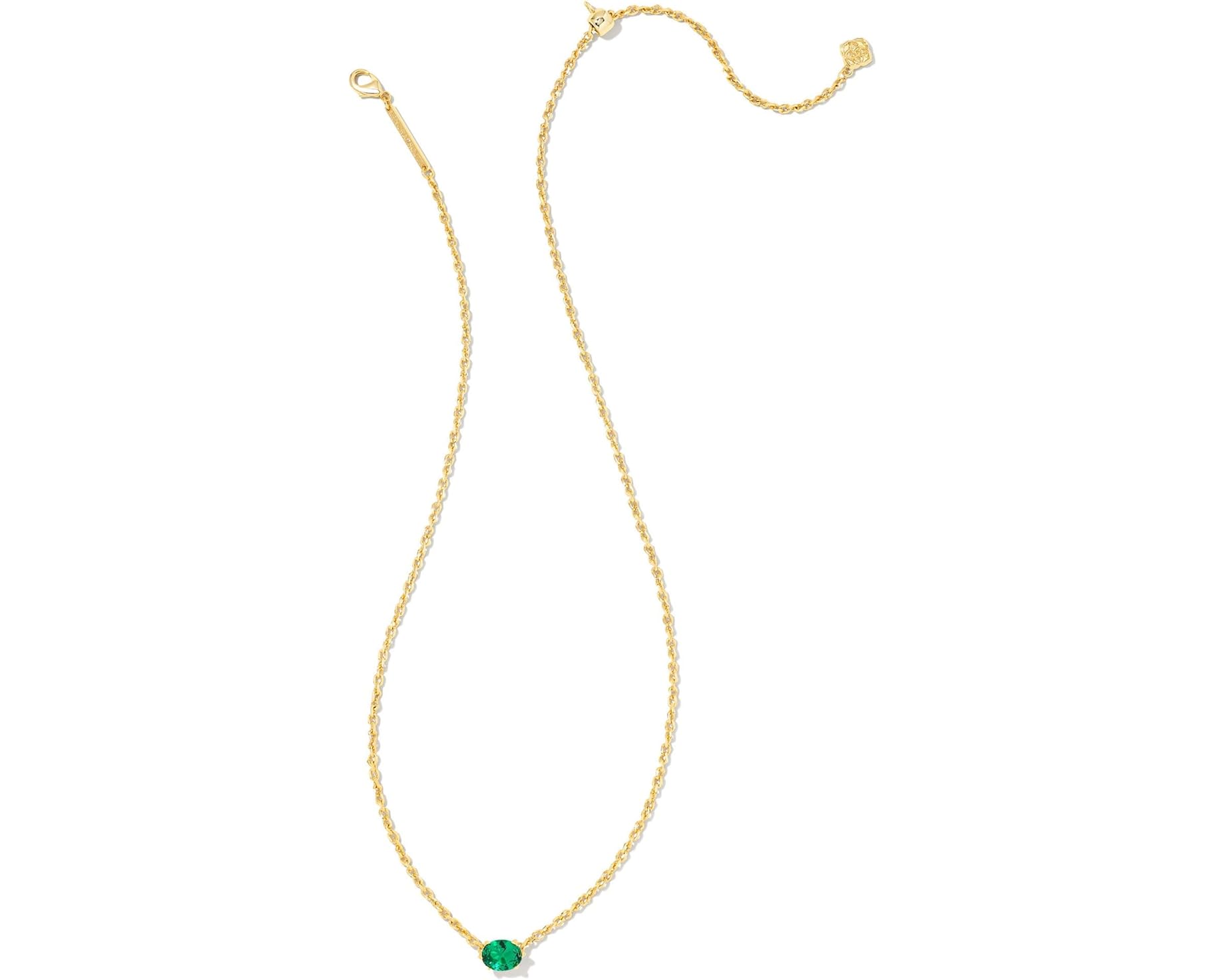 (取寄) ケンドラスコット ケイリン ペンダント ネックレス Kendra Scott Cailin Pendant Necklace Gold Green Crystal|スウィートラグ