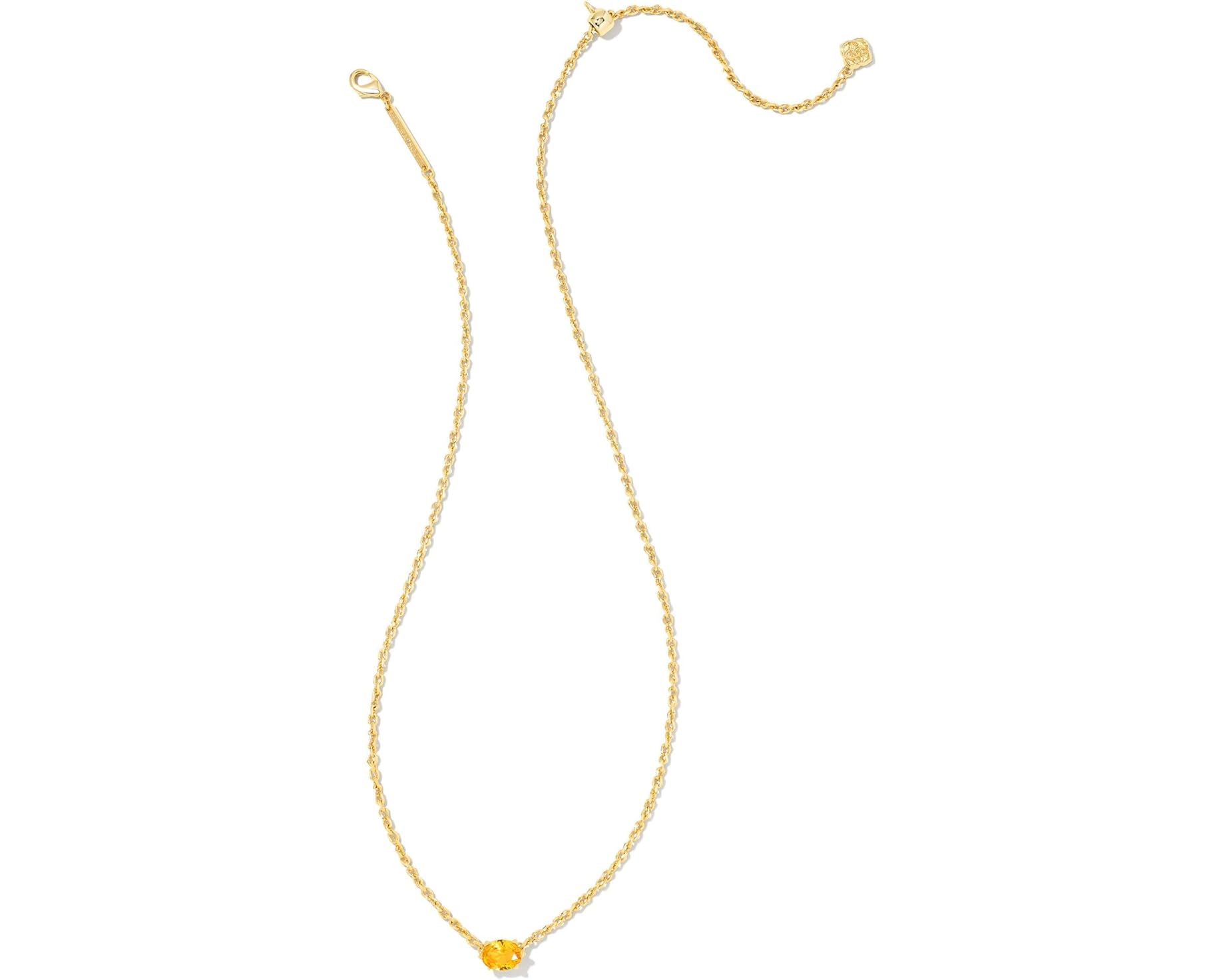 (取寄) ケンドラスコット ケイリン ペンダント ネックレス Kendra Scott Cailin Pendant Necklace Gold Golden Yellow Crystal｜スウィートラグ
