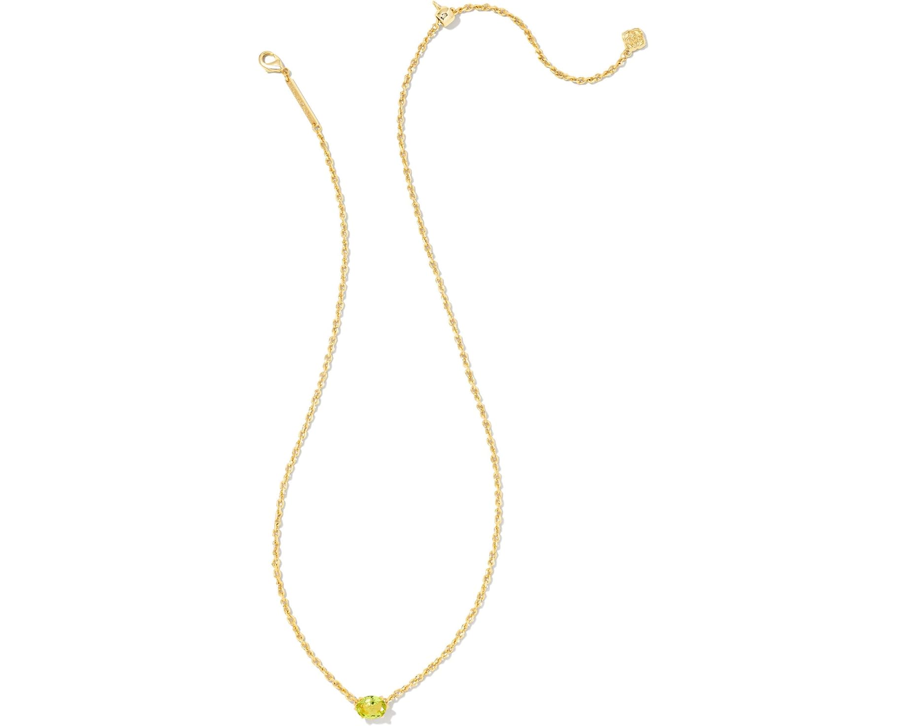 (取寄) ケンドラスコット ケイリン ペンダント ネックレス Kendra Scott Cailin Pendant Necklace Gold Green Peridot Crystal|スウィートラグ