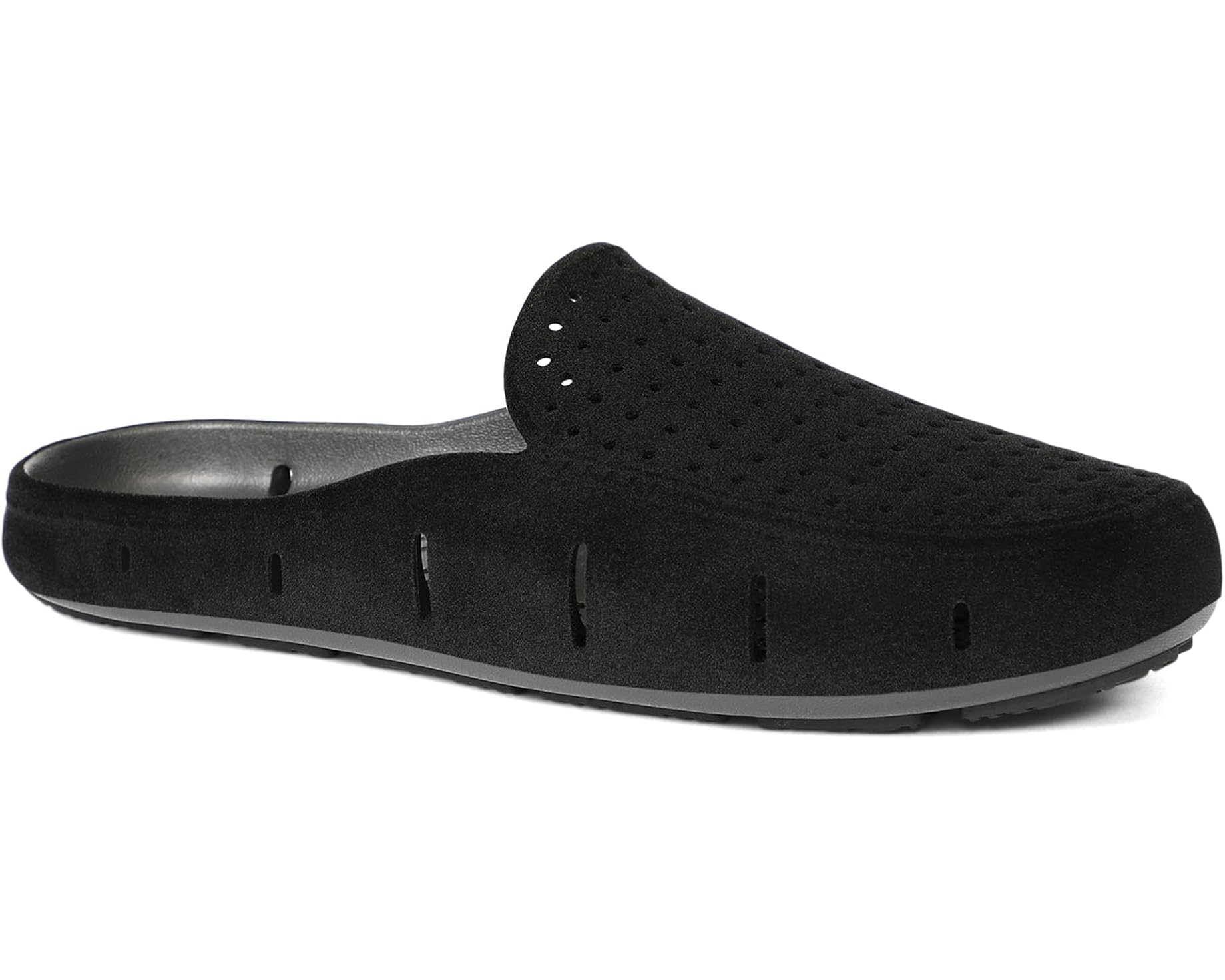(取寄) フローファ ユニセックス サンセット スライド Floafers unisex Sunset Slide Black Vegan Suede｜スウィートラグ