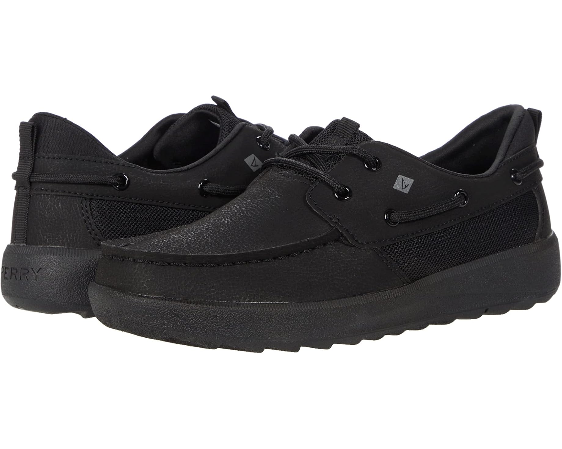 (取寄) スペリー キッズ フェアウォーター プラッシュウェーブ (リトル キッド/ビッグ キッド) Sperry kids Fairwater Plushwave (Little Kid/Big Kid) Black｜スウィートラグ