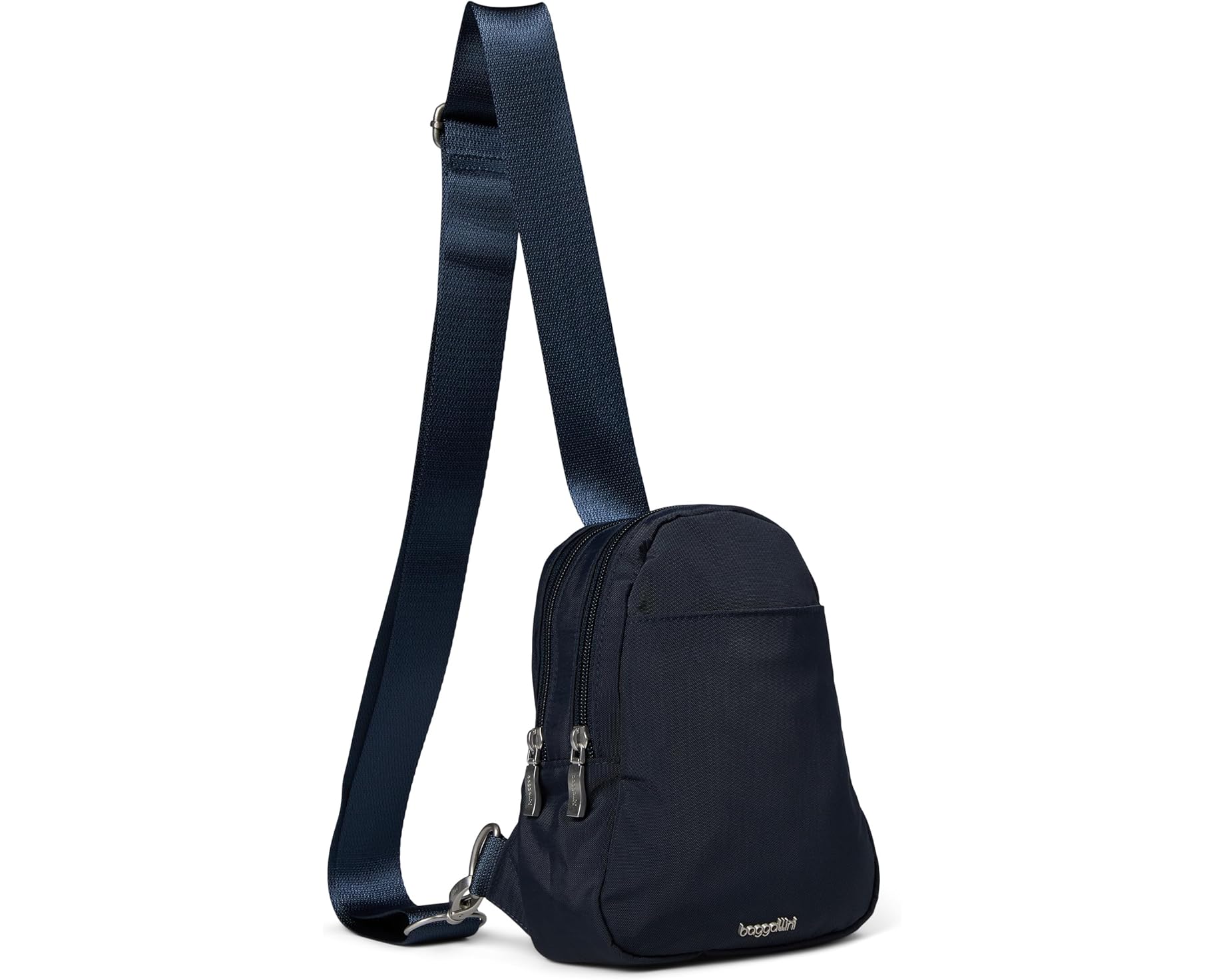 (取寄) バッガリーニ ダブル ジップ ミニ スリング Baggallini Double Zip Mini Sling French Navy｜スウィートラグ