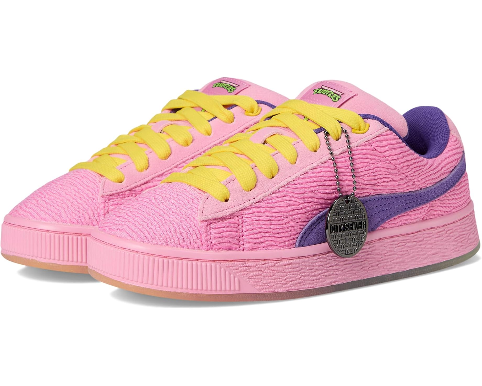 (取寄) プーマ スエード Xl ティーンエイジ ミュータント ニンジャ タートルズ (ビッグ キッド) PUMA Suede Xl Teenage Mutant Ninja Turtles (Big Kid) Mauved Out/Team Violet｜スウィートラグ