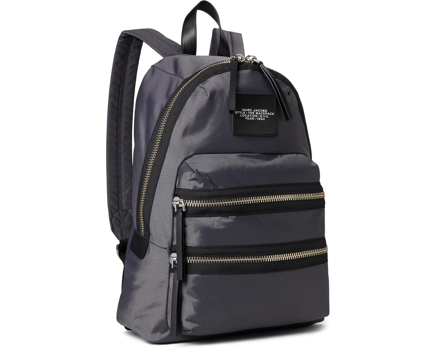 (取寄) マークジェイコブス ザ バイカー ナイロン ラージ バックパック Marc Jacobs The Biker Nylon Large Backpack Dark Shadow|スウィートラグ