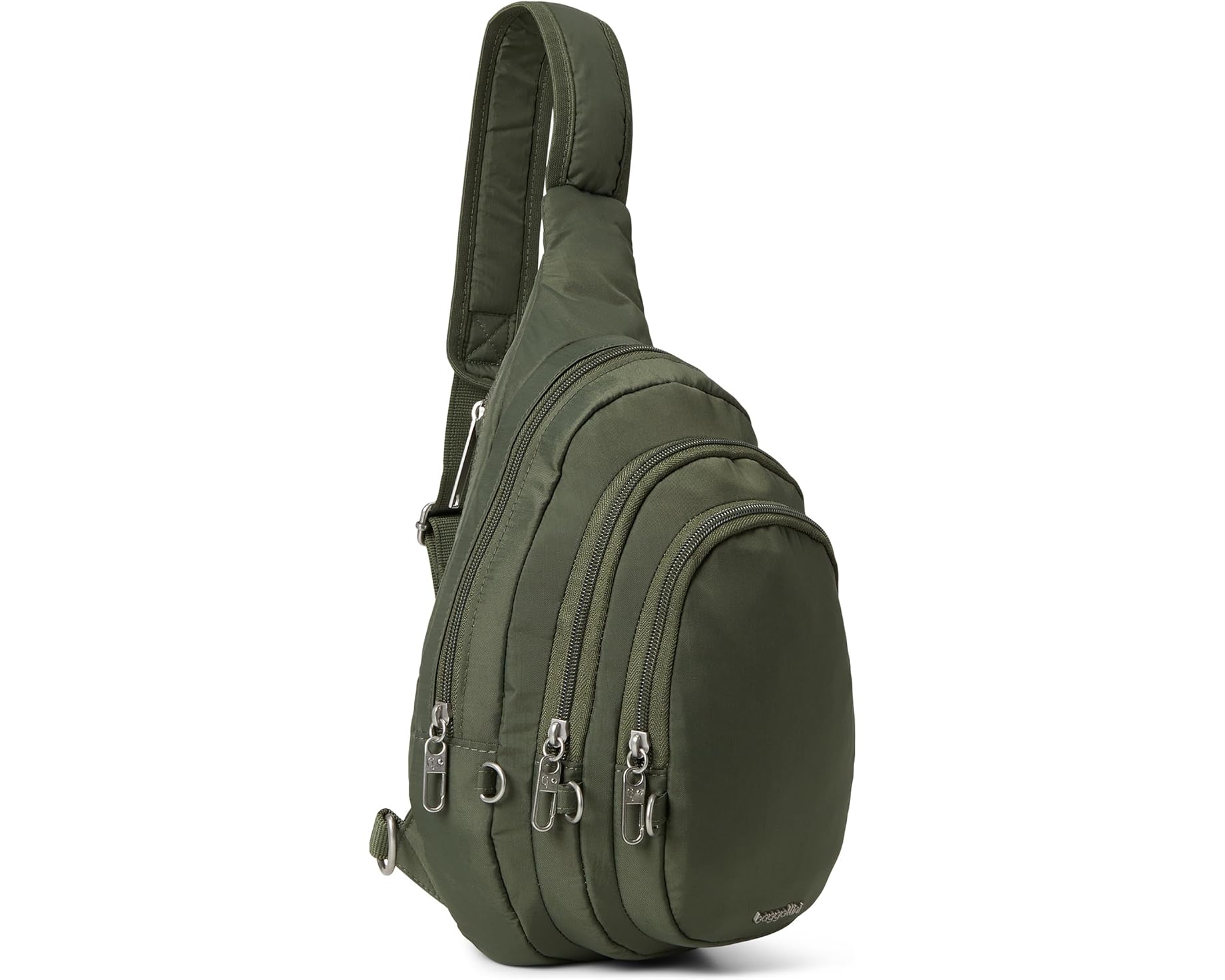 (取寄) バッガリーニ セキュルテックス アンチ-シーフ トリプル ジップ スリング Baggallini Securtex Anti-Theft Triple Zip Sling Thyme｜スウィートラグ