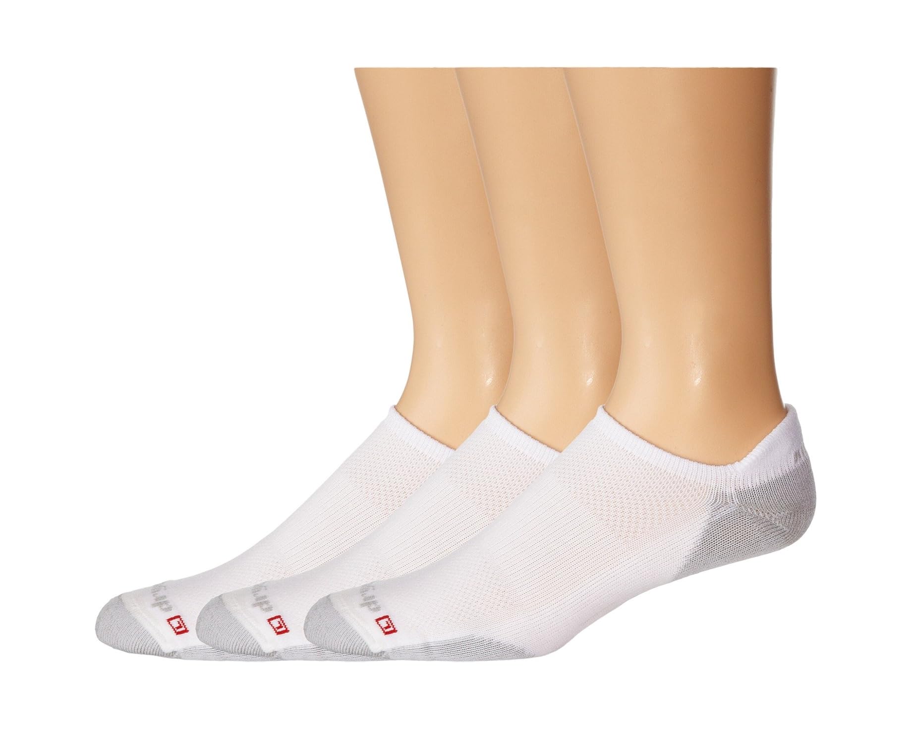 (取寄) ドライマックス ユニセックス ランニング ライト メッシュ ノー ショー タブ 3-ペア パック Drymax unisex Running Lite Mesh No Show Tab 3-Pair Pack White/Grey｜スウィートラグ