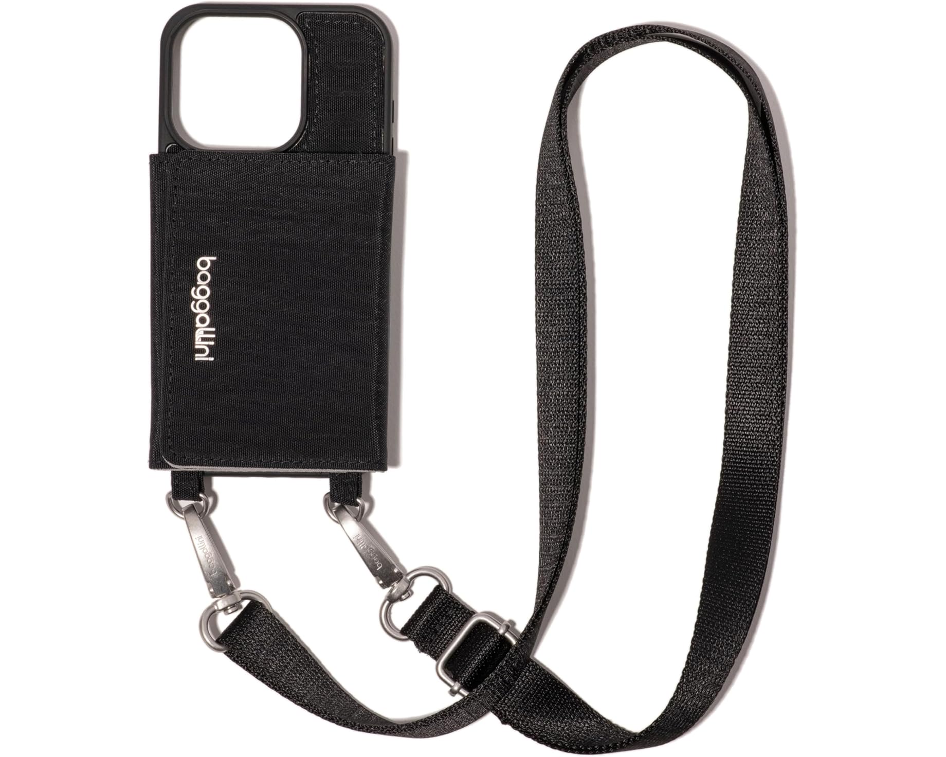 (取寄) バッガリーニ オン ザ ゴー アイフォン カード ケース クロスボディ Baggallini On The Go IPhone Card Case Crossbody Black|スウィートラグ