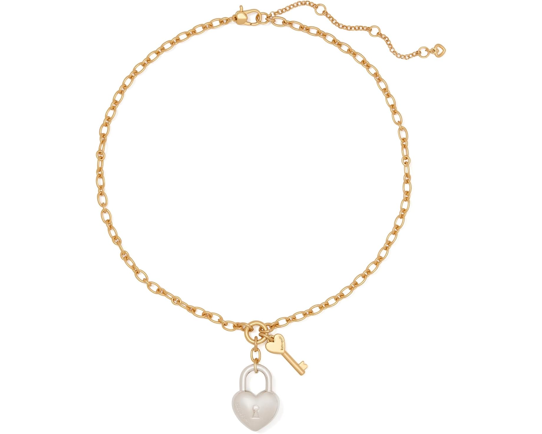 (取寄) ケイトスペード ハート ユー ステイトメント ペンダント Kate Spade New York Heart You Statement Pendant Silver Gold｜スウィートラグ