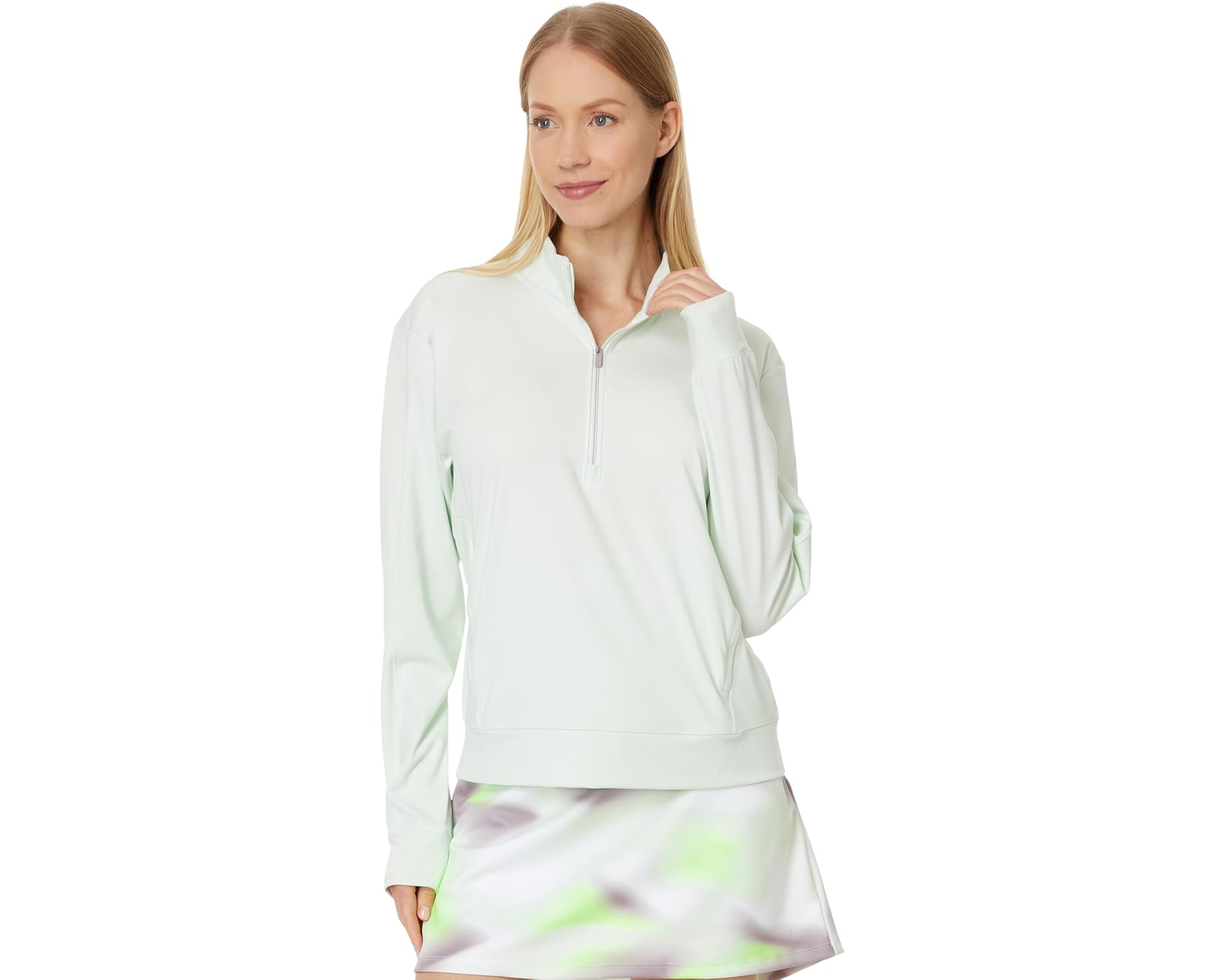 (取寄) アディダス ゴルフ レディース アルティメット365 クオーター ジップ ゴルフ プルオーバー adidas Golf women Ultimate365 Quarter Zip Golf Pullover Crystal Jade|スウィートラグ