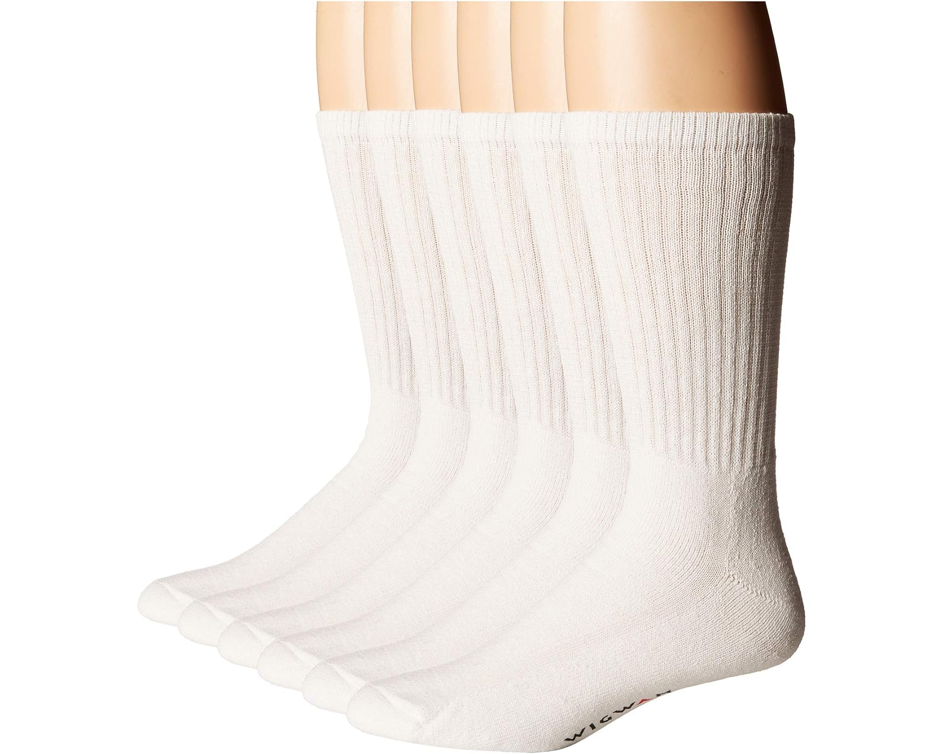 (取寄) ウィグワム ユニセックス スーパー 60 クルー 6 パック Wigwam unisex Super 60 Crew 6 Pack White｜スウィートラグ