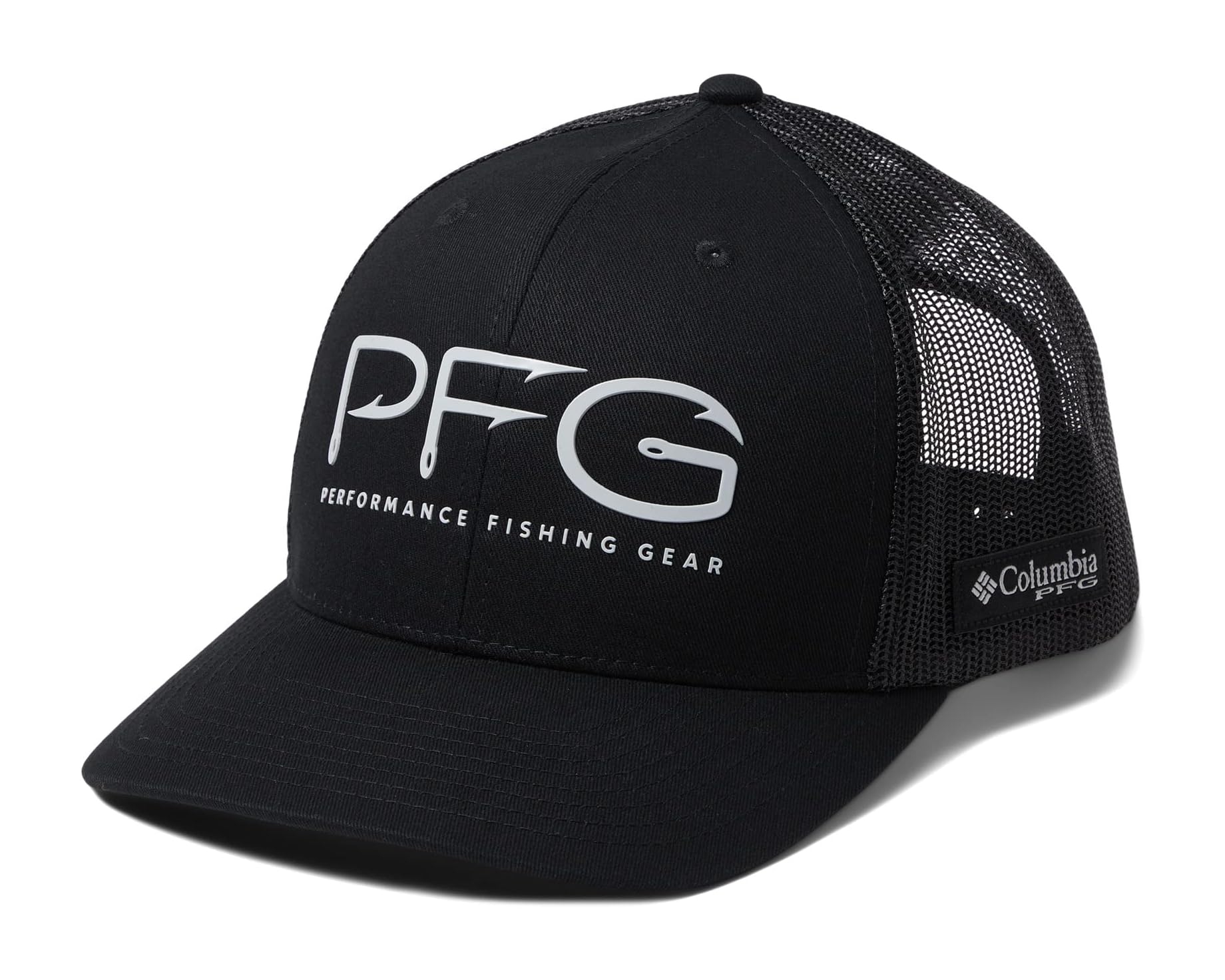 (取寄) コロンビア パフォーマンス フィッシング ギア スナップバック フック ボール キャップ Columbia PFG Mesh™ Snapback Hooks Ball Cap Black/Silver PFG｜スウィートラグ