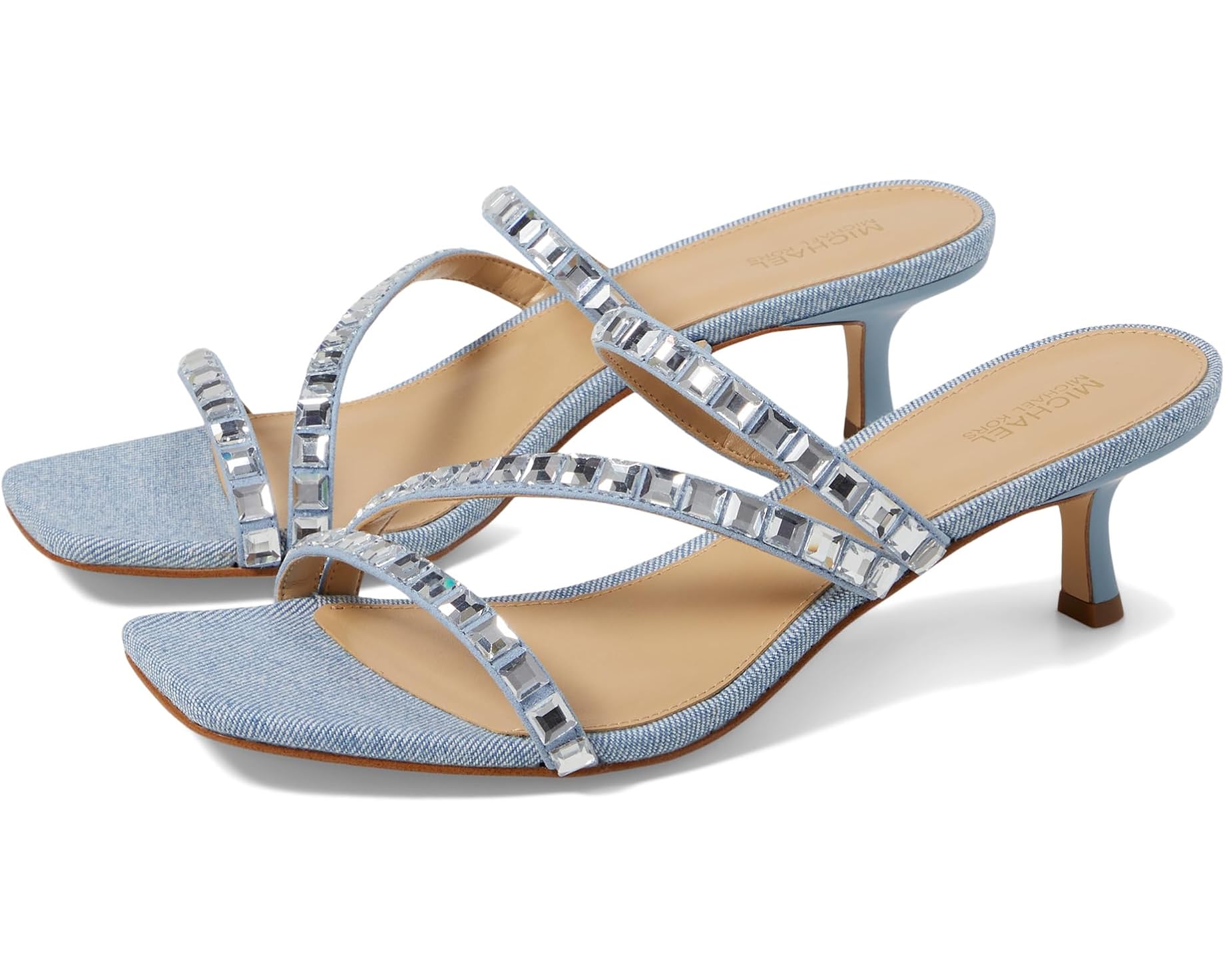 (取寄) マイケルコース レディース セリア キトン スライド MICHAEL Michael Kors women Celia Kitten Slide Blue Haze Multi|スウィートラグ