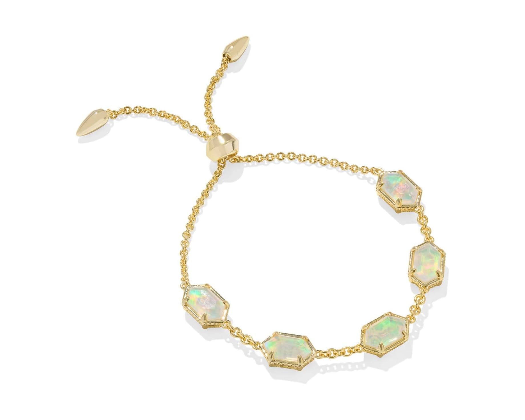 (取寄) ケンドラスコット ハリー デリケート チェイン ブレスレット Kendra Scott Hallie Delicate Chain Bracelet Gold Opalite Illusion｜スウィートラグ 20,334円