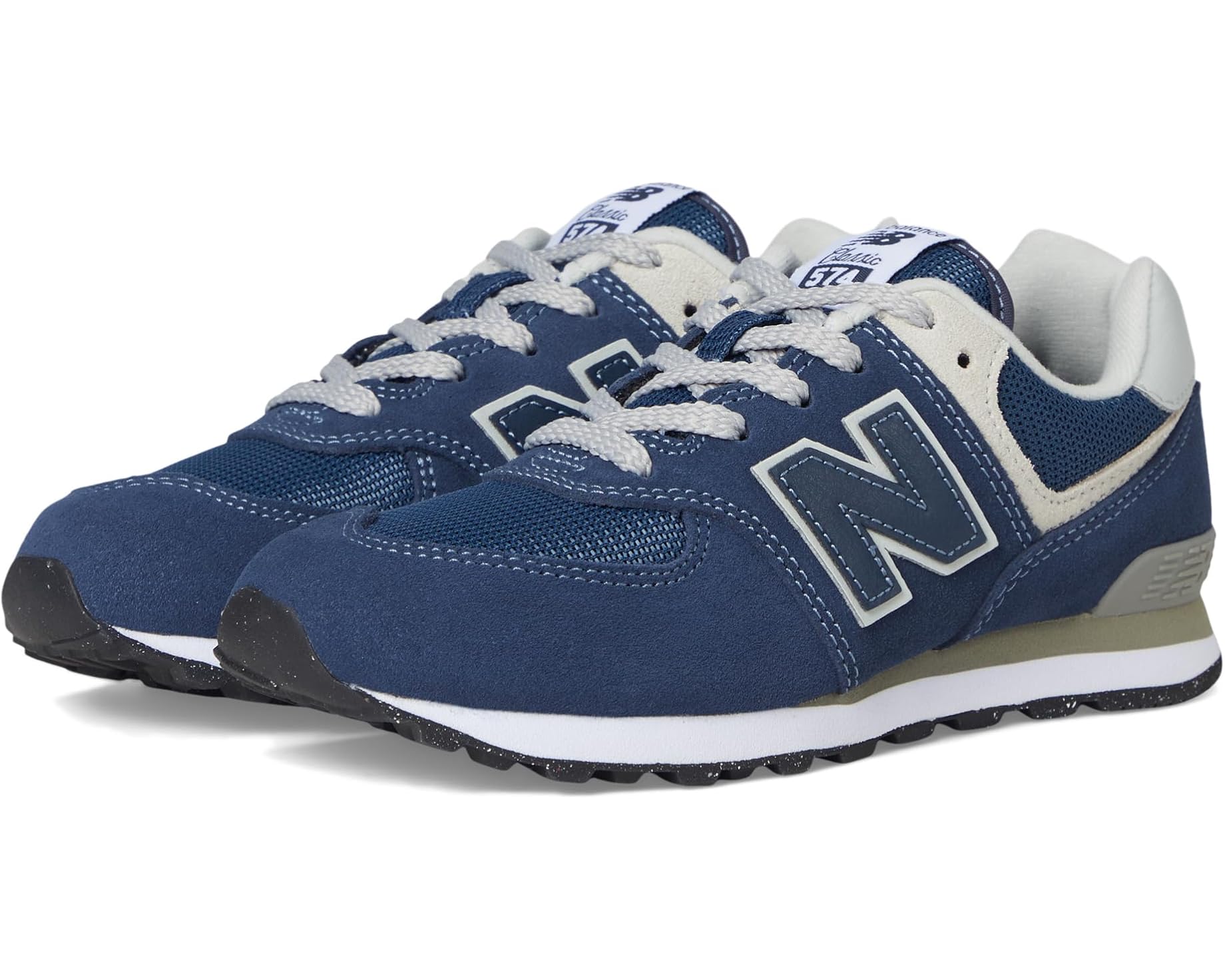 (取寄) ニューバランス キッズ 574 コア (リトル キッド) New Balance kids 574 Core (Little Kid) Navy/White｜スウィートラグ