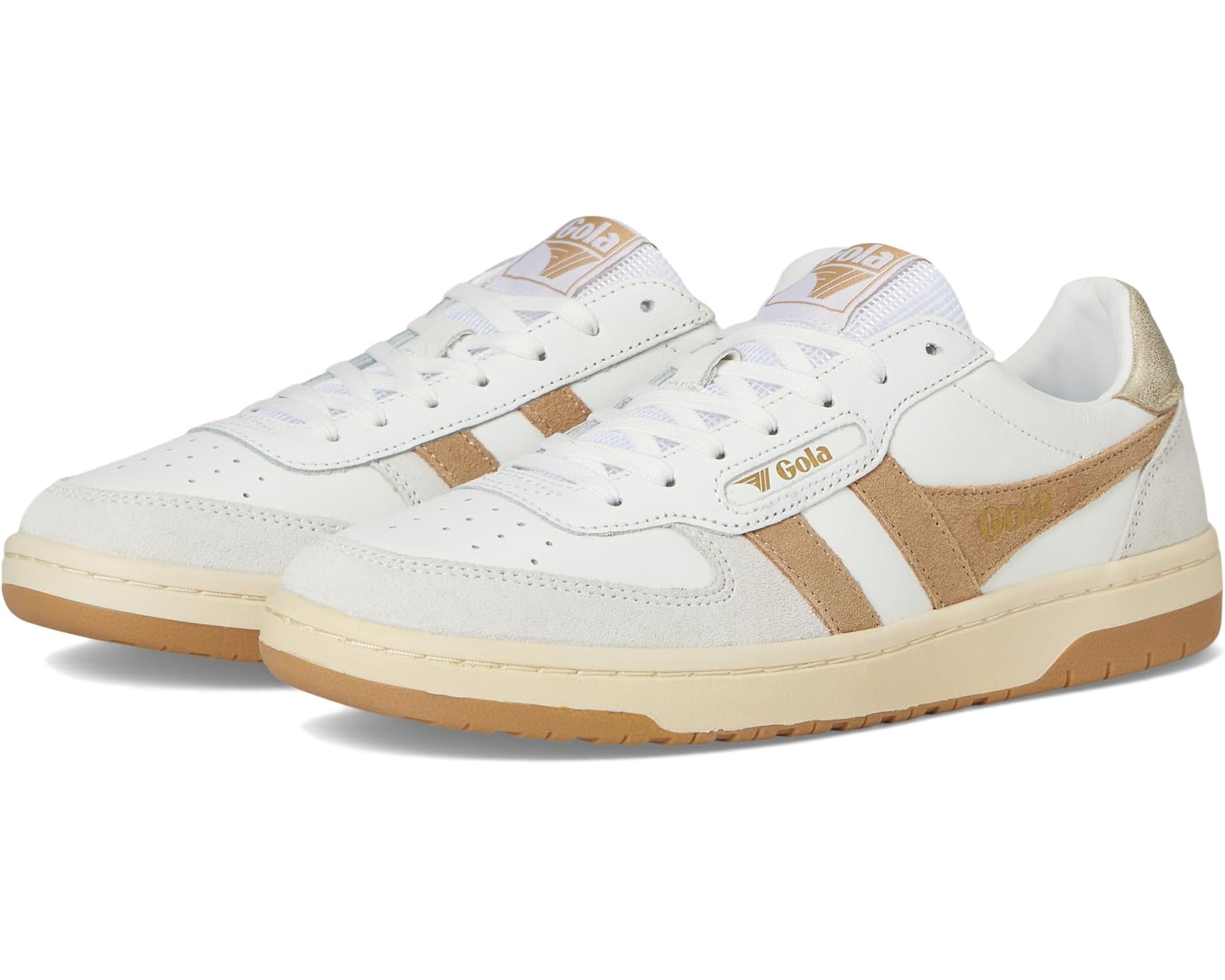 (取寄) ゴーラ レディース ホーク Gola women Hawk White/Light Caramel/Gold｜スウィートラグ
