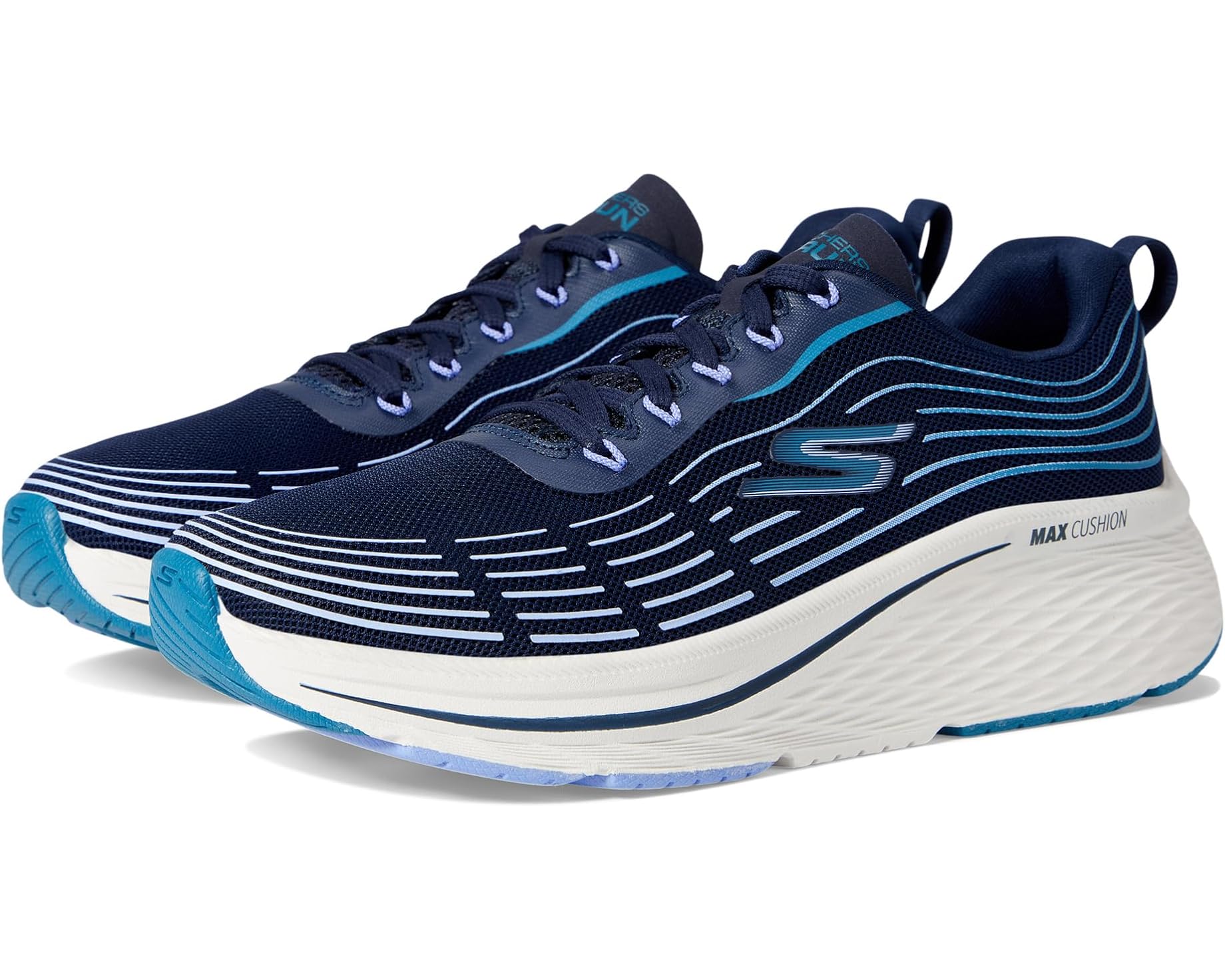 (取寄) スケッチャーズ レディース マックス クッショニニグ エリート 2.0 SKECHERS women Max Cushioning Elite 2.0 Navy/Teal｜スウィートラグ