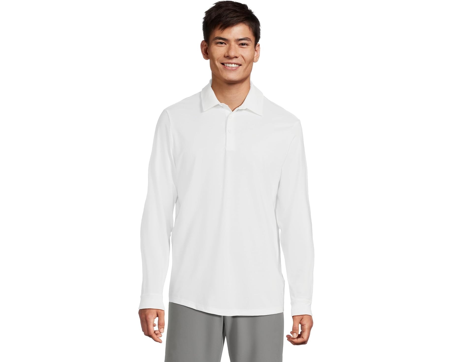 (取寄) アディダス ゴルフ メンズ コア ロング スリーブ ポロ adidas Golf men Core Long Sleeve Polo White｜スウィートラグ