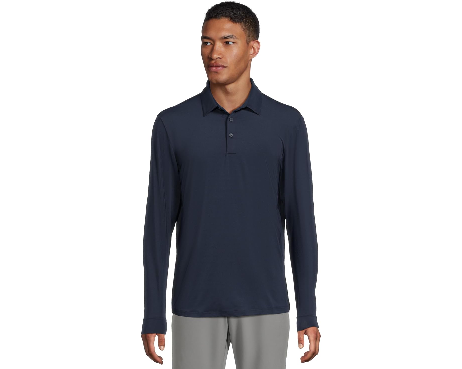 (取寄) アディダス ゴルフ メンズ コア ロング スリーブ ポロ adidas Golf men Core Long Sleeve Polo Collegiate Navy｜スウィートラグ