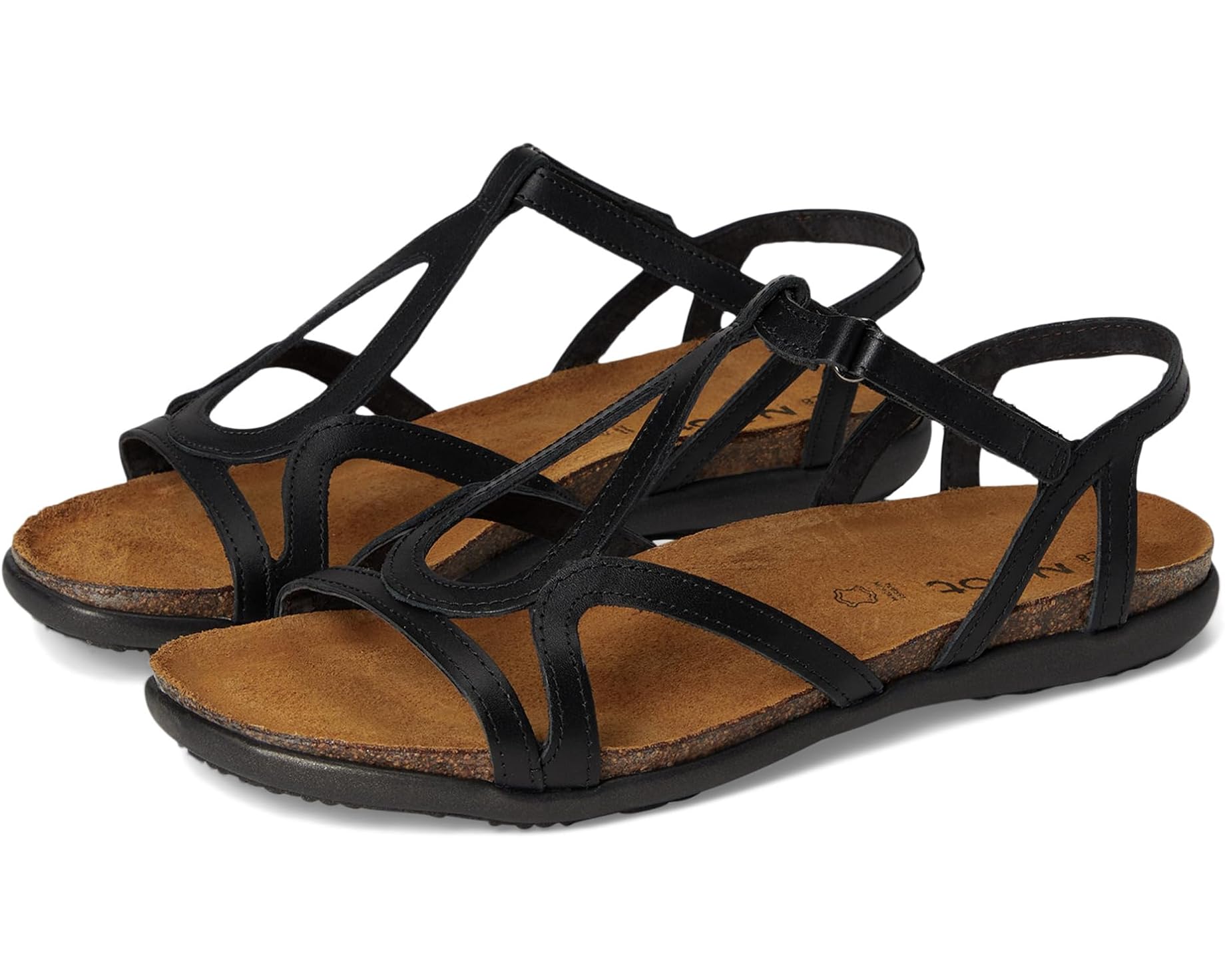 (取寄) ナオト レディース ドリス Naot women Dorith Black Raven Leather｜スウィートラグ