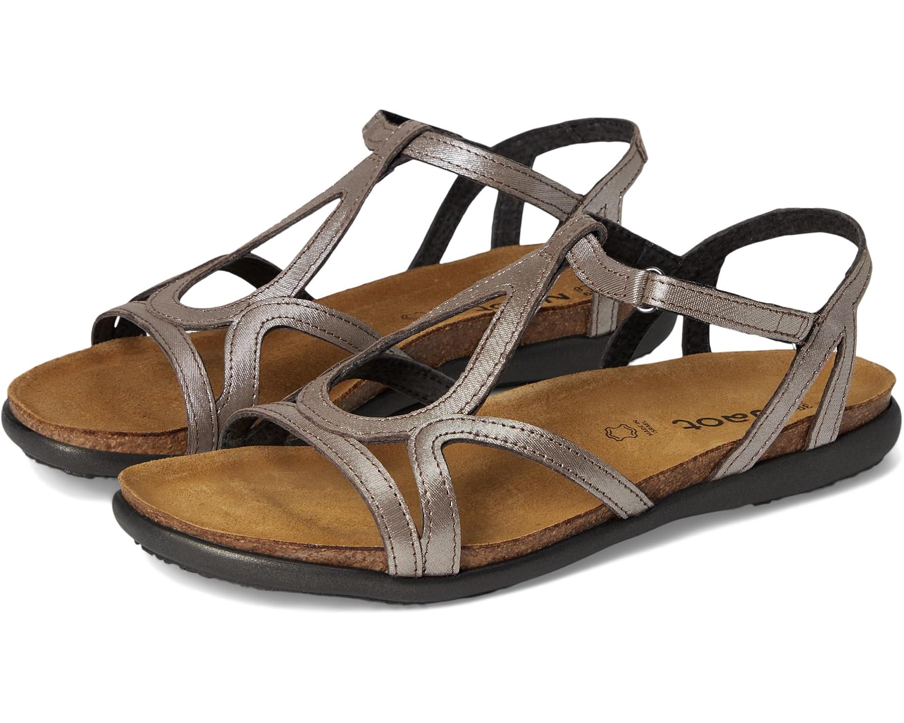 (取寄) ナオト レディース ドリス Naot women Dorith Silver Threads Leather｜スウィートラグ