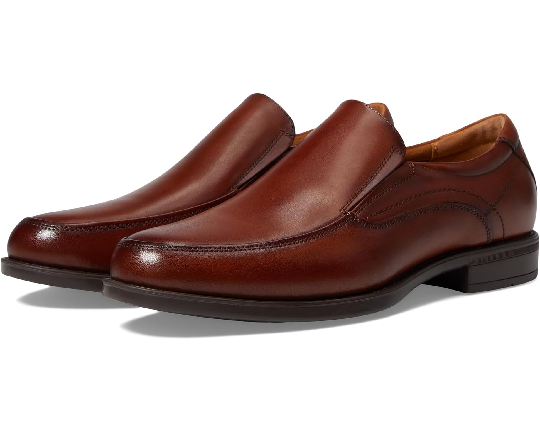(取寄) フローシャイム メンズ ミッドタウン モック トゥ スリッポン Florsheim men Midtown Moc Toe Slip-On Cognac Smooth｜スウィートラグ