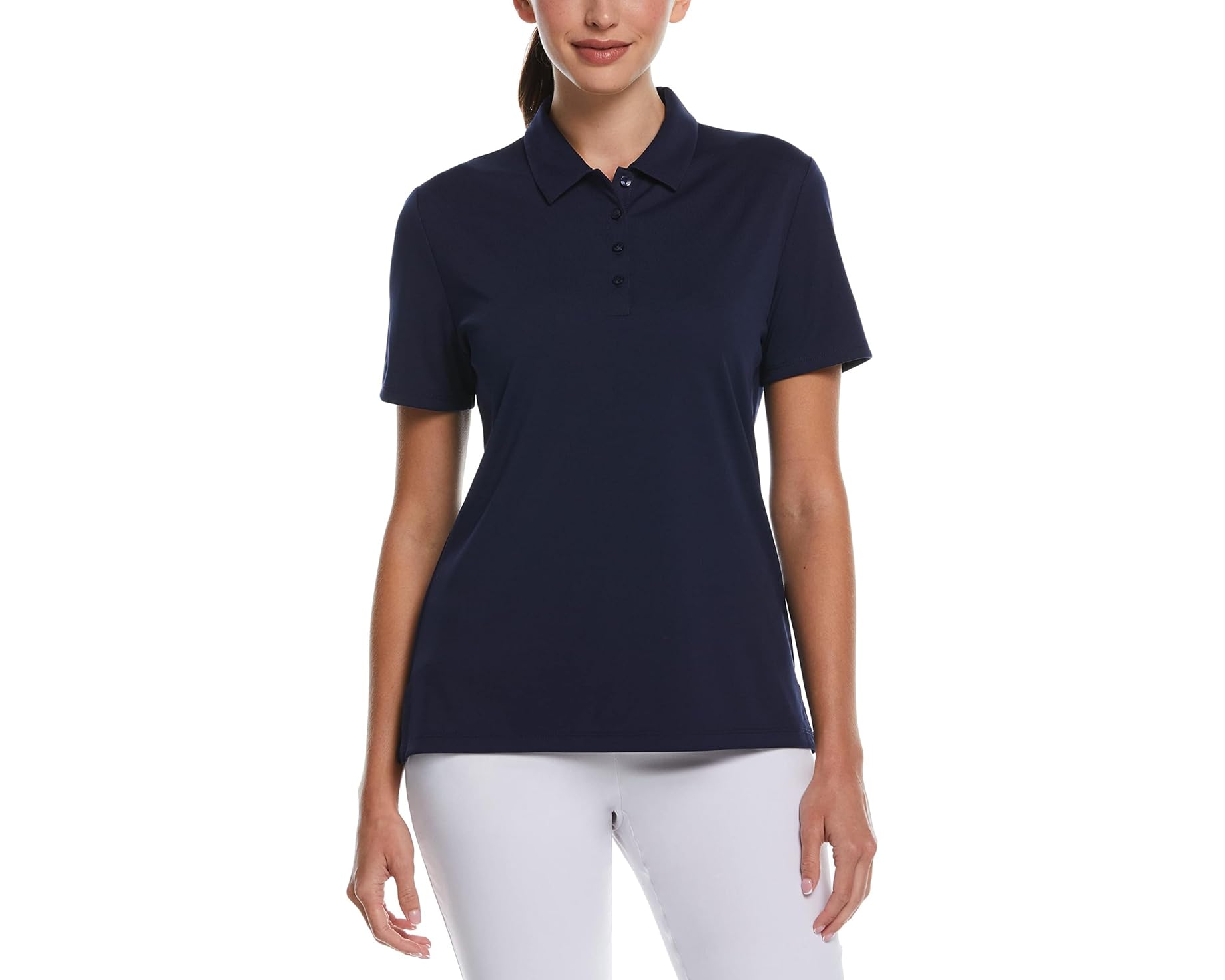 (取寄) キャロウェイ レディース ショート スリーブ トーナメント ポロ Callaway women Short Sleeve Tournament Polo Peacoat｜スウィートラグ