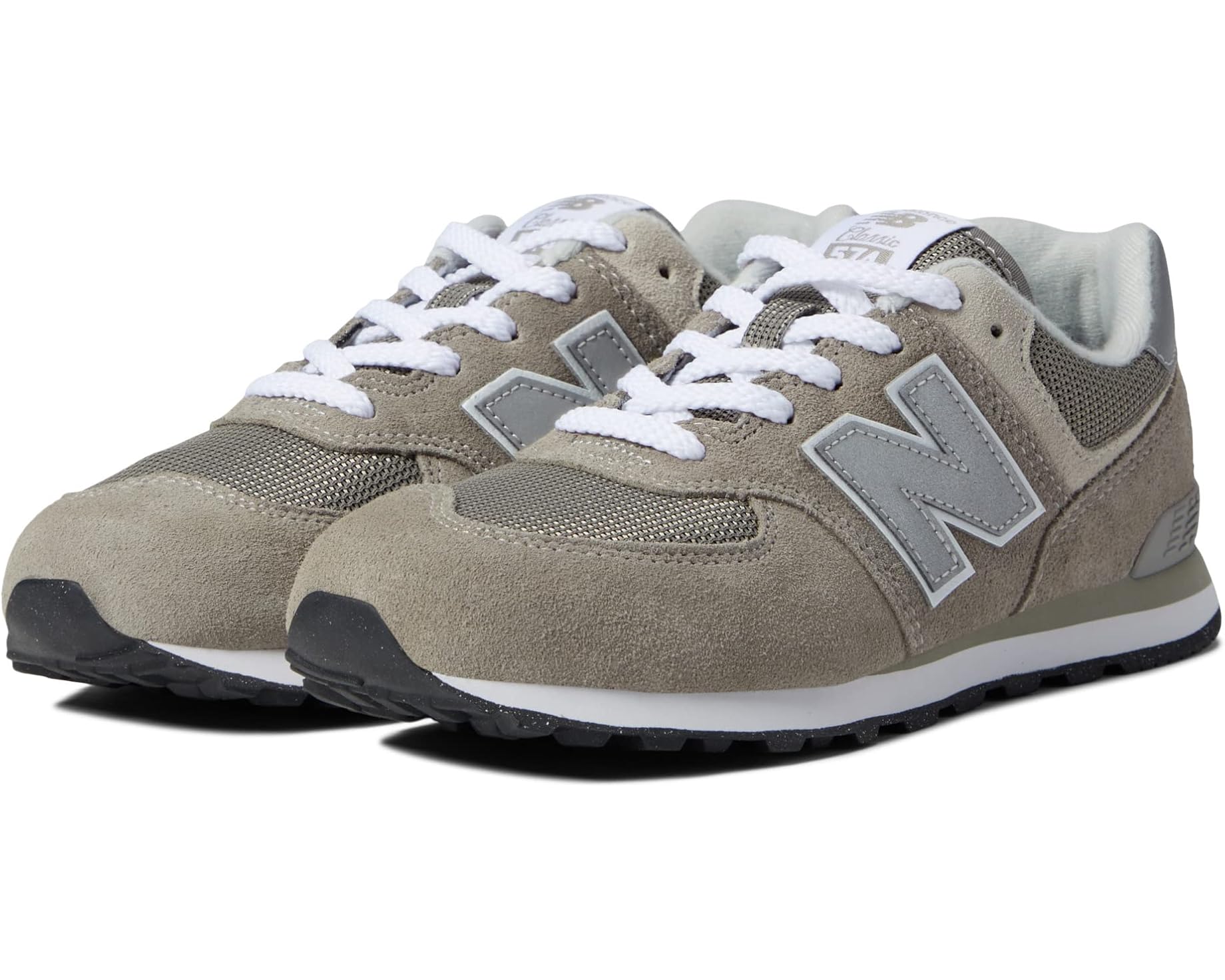 (取寄) ニューバランス キッズ 574 コア (ビッグ キッド) New Balance kids 574 Core (Big Kid) Grey/White｜スウィートラグ