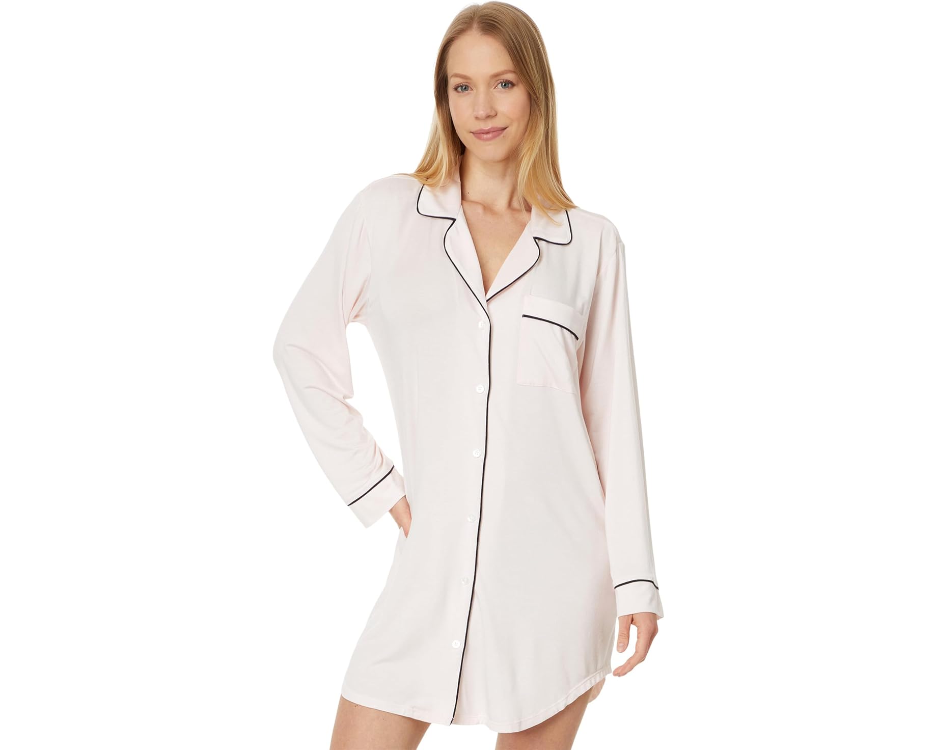 (取寄) エバージェイ レディース ジゼル テンセル モーダル スリープシャツ Eberjey women Gisele TENCEL Modal Sleepshirt Sorbet/Black|スウィートラグ