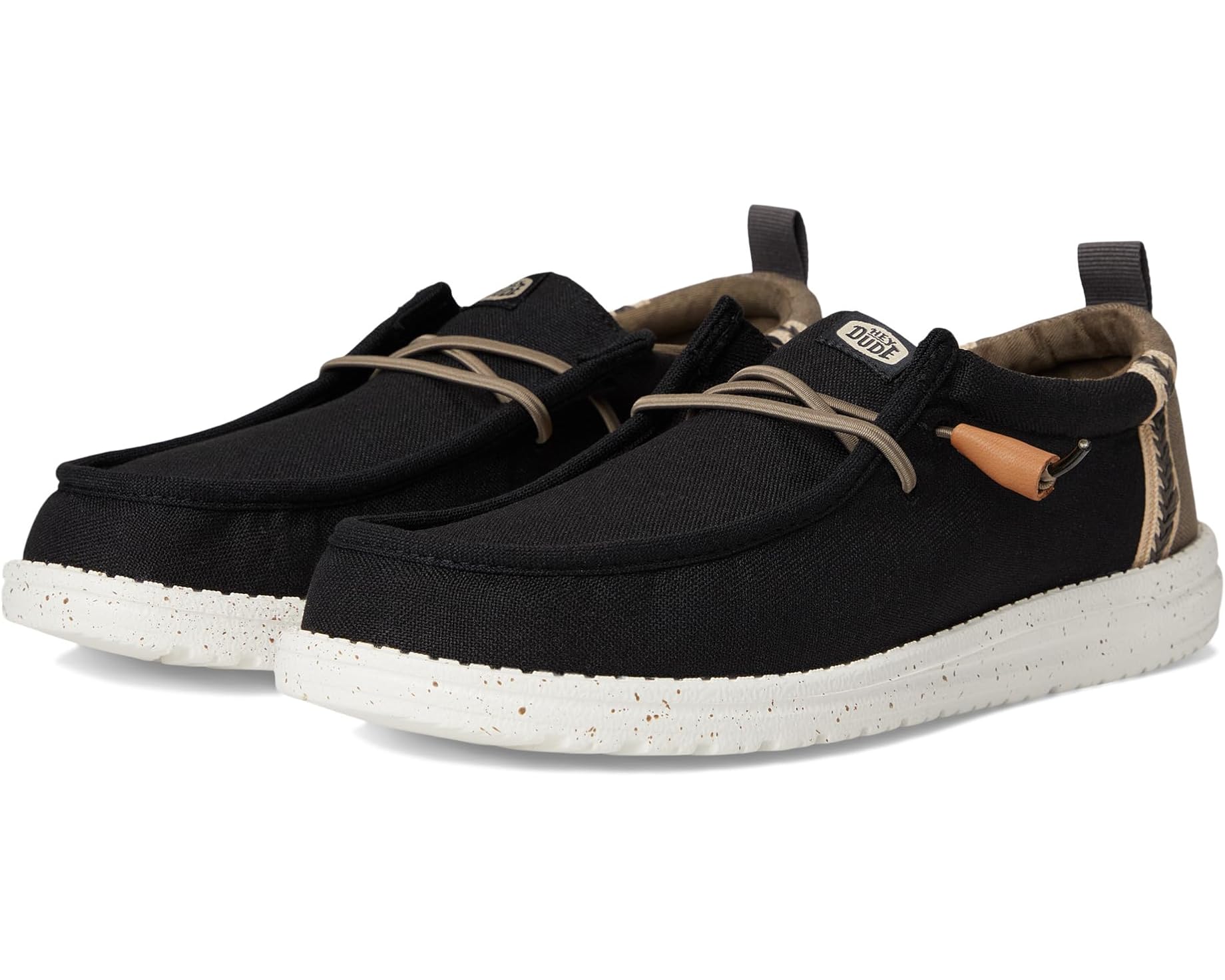 (取寄) ヘイ デュード メンズ ウォーリー サマー リネン Hey Dude men Wally Summer Linen Black/Walnut|スウィートラグ